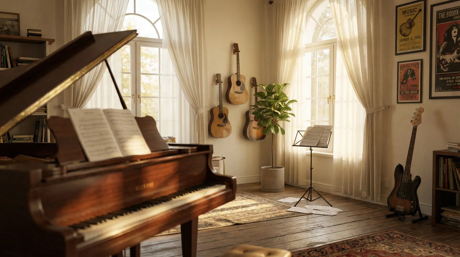 Warm music room