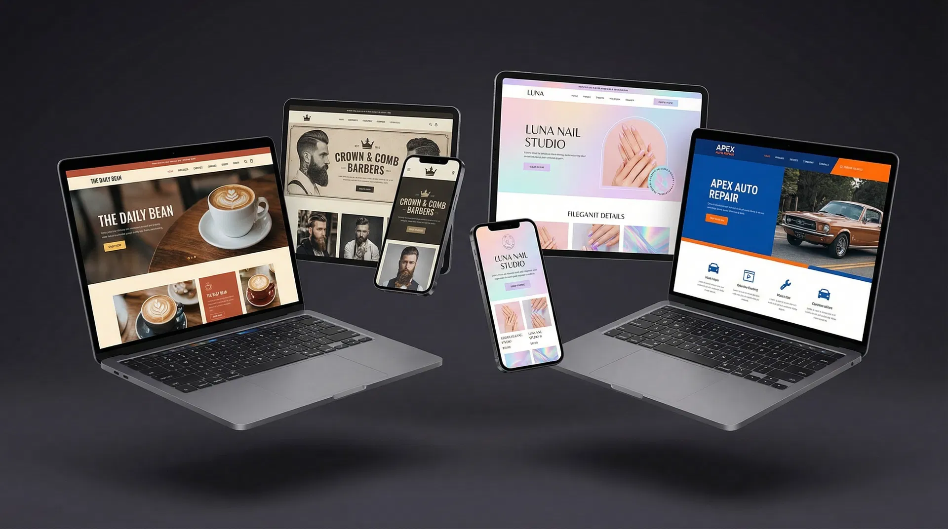 Portfolio of built websites