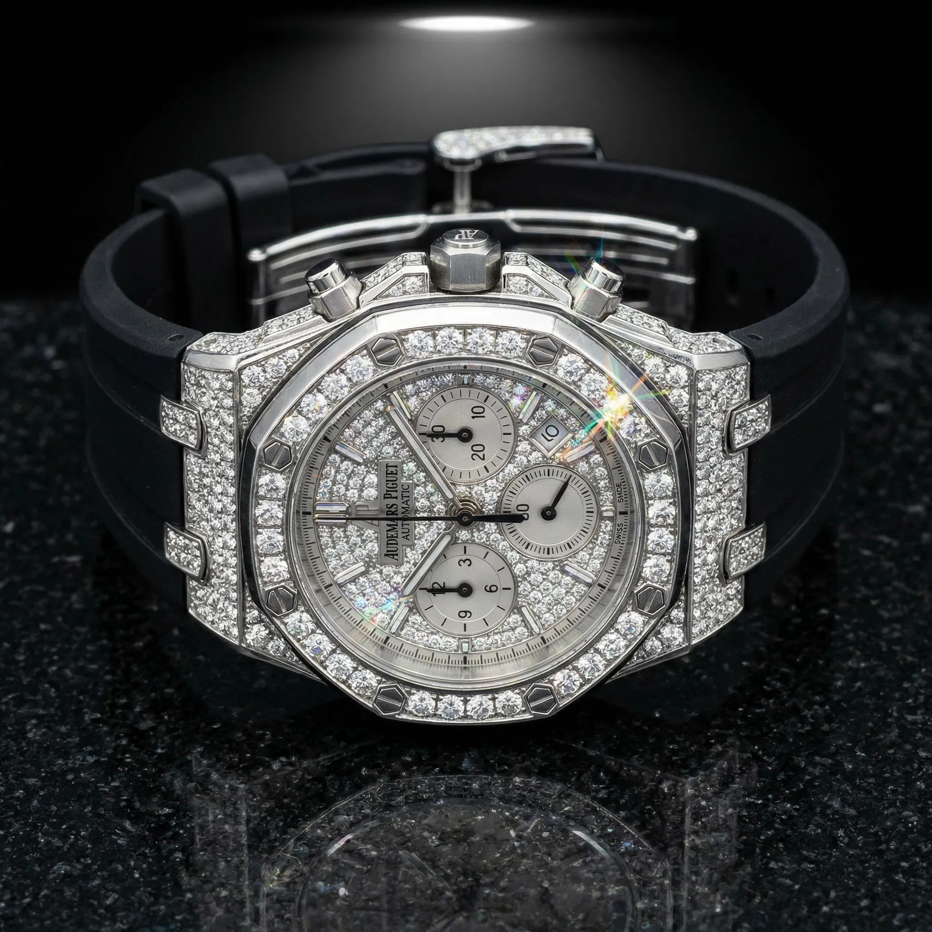 Audemars Piguet Royal Oak Offshore 42mm | Stainless Steel | Full Diamond Chronograph