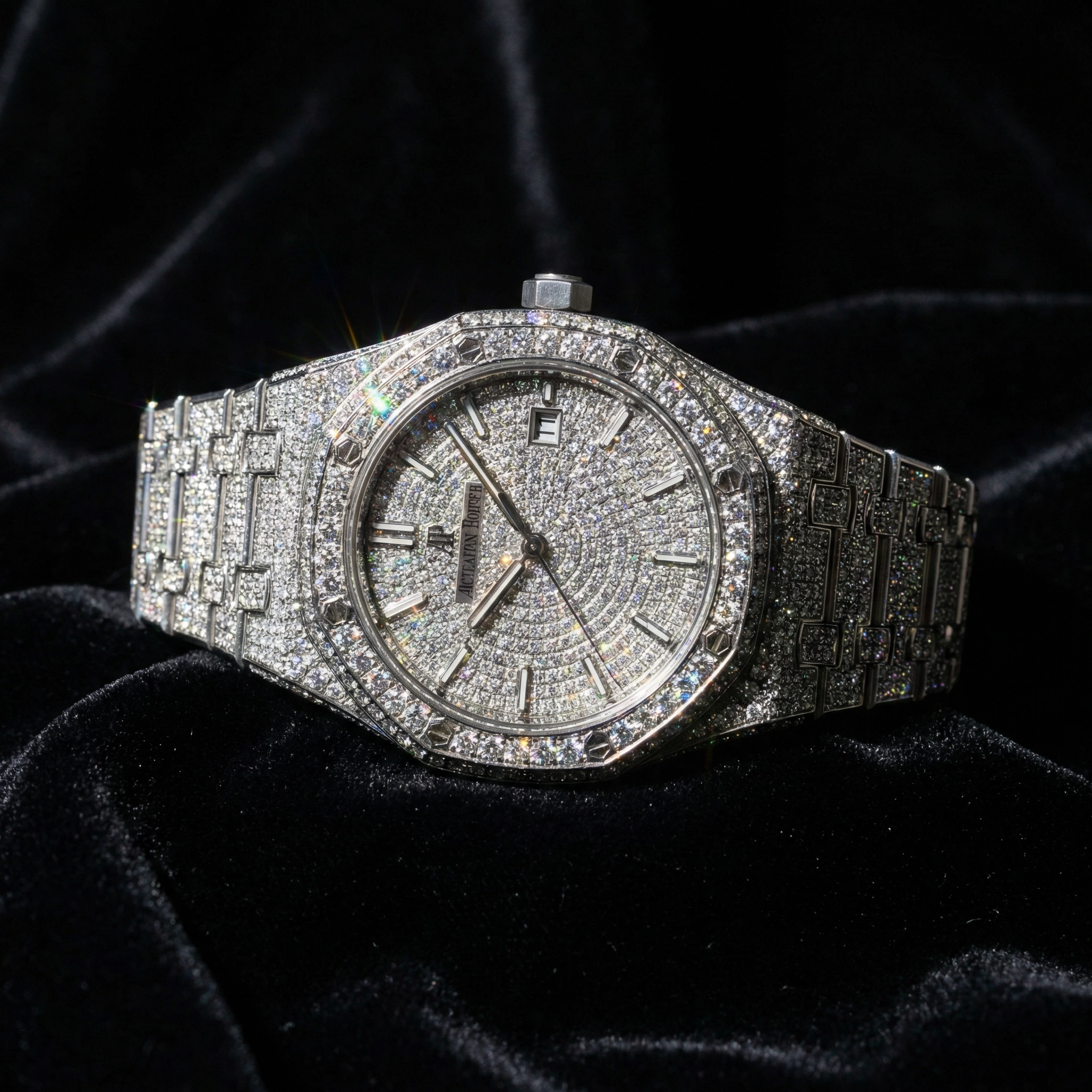 Fully iced out AP Royal Oak