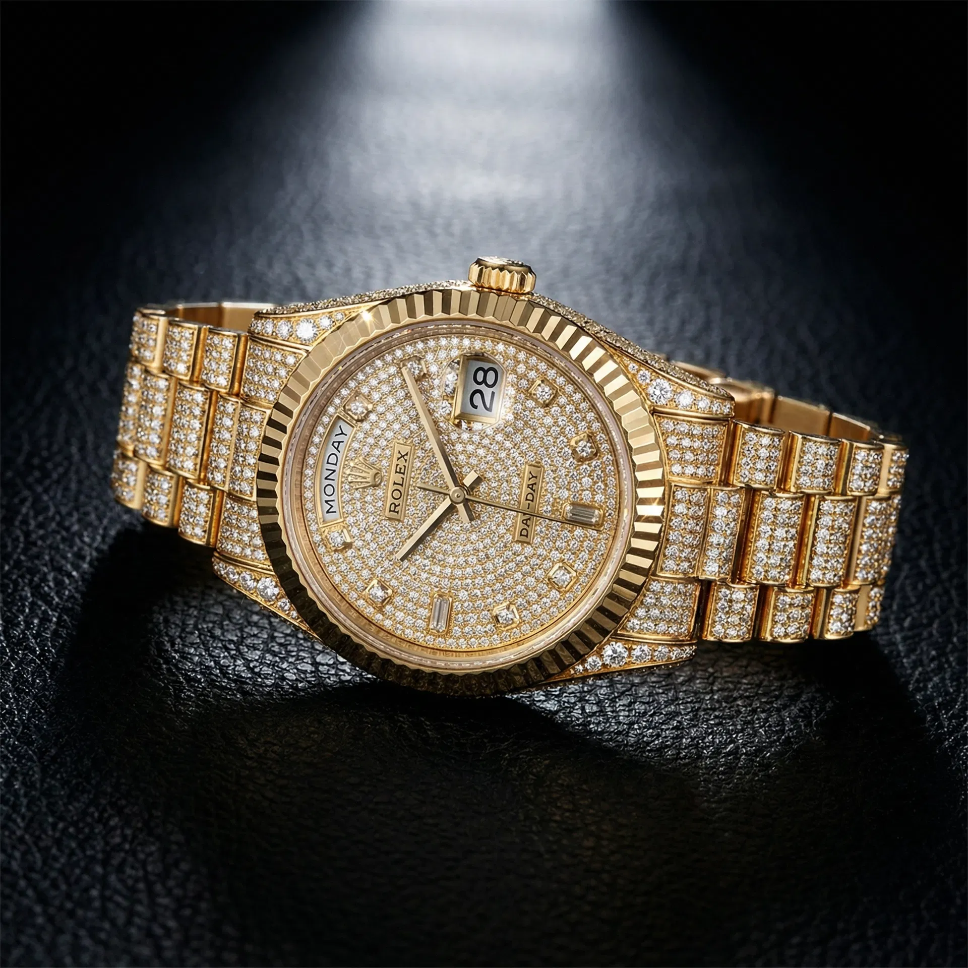 Rolex Day-Date 40mm | 18K Yellow Gold | Full Diamond President