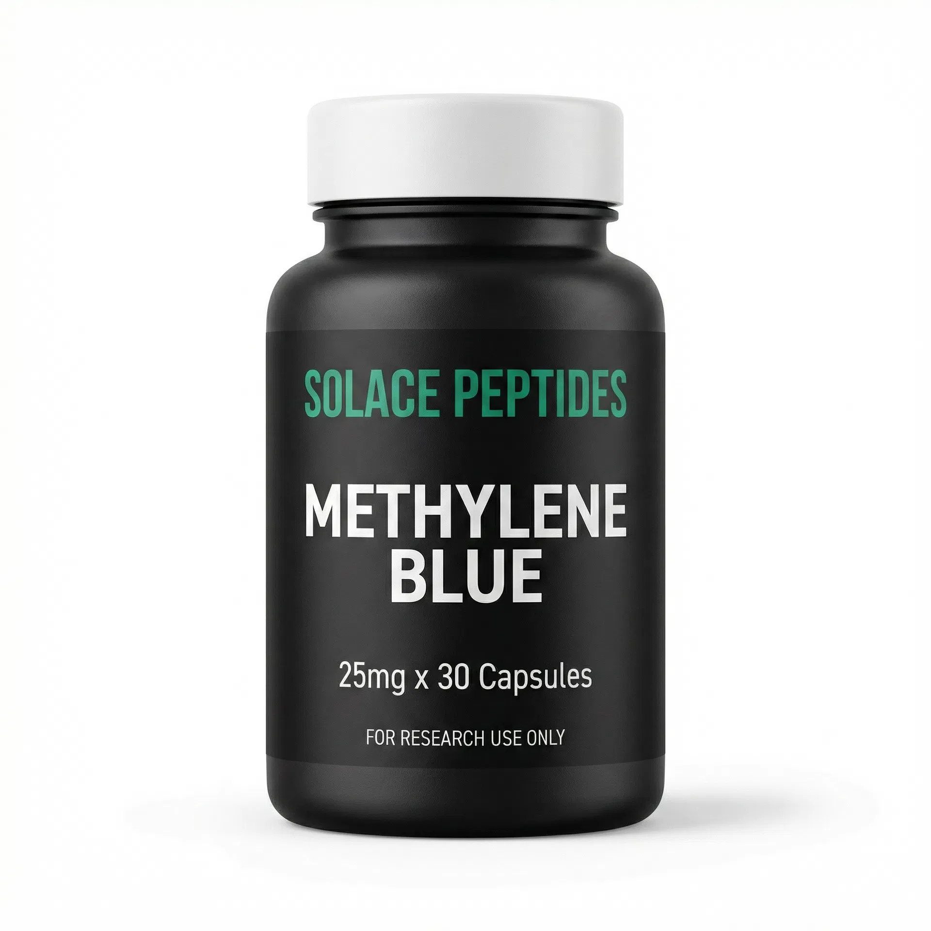 Methylene Blue — 25mg × 30 Capsules — Solace Peptides