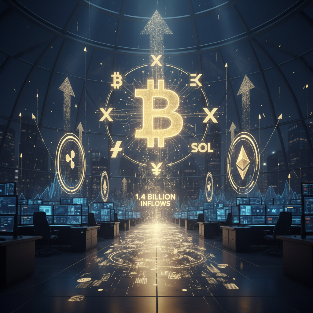 Bitcoin's Relentless March: $1.4 Billion Inflows Signal Institutional Frenzy