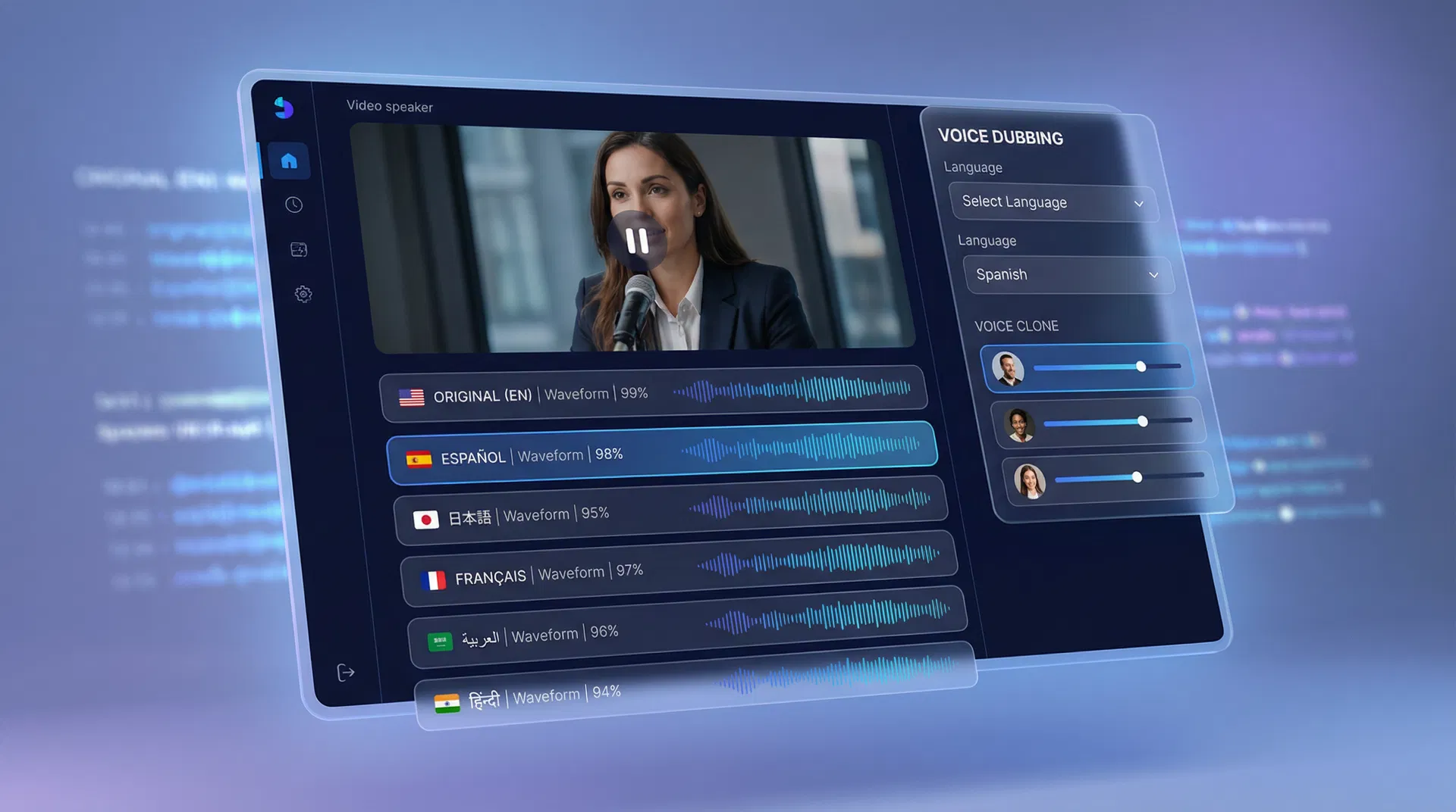 AI translation and voice dubbing