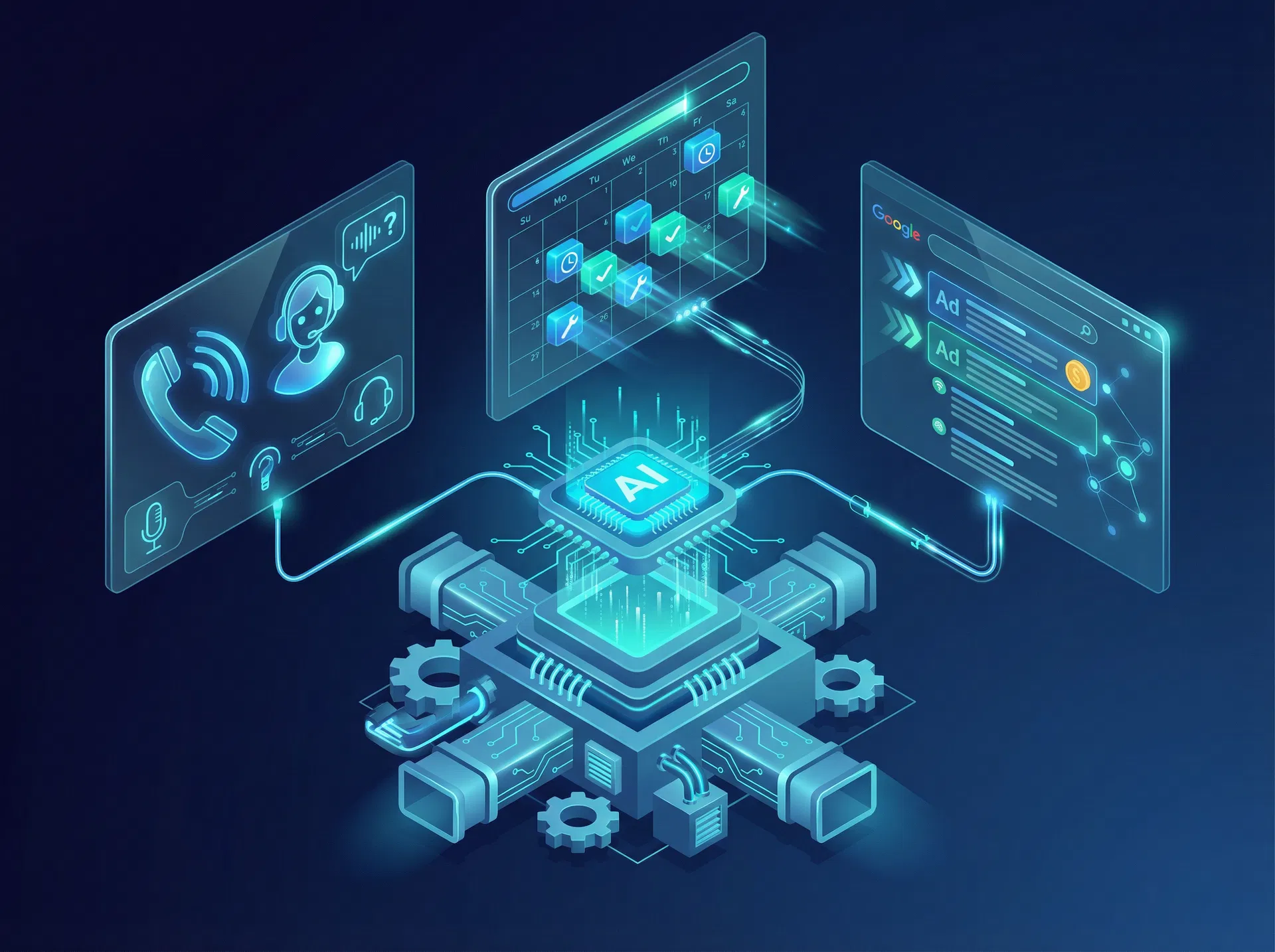 HVAC Growth System - AI-powered lead capture, call handling, and automated booking