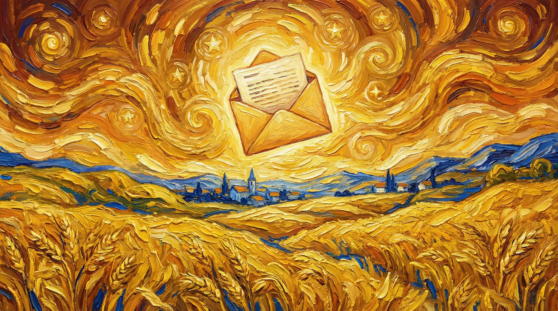 Van Gogh newsletter illustration