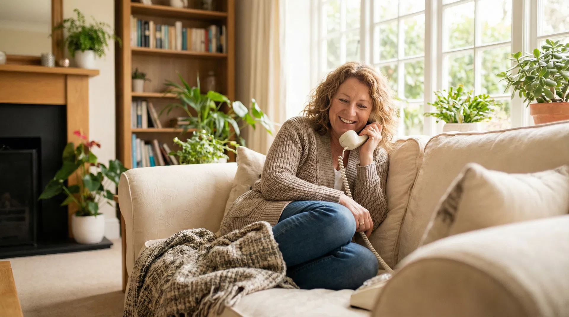 Medical receptionist answering phone at AARC clinic