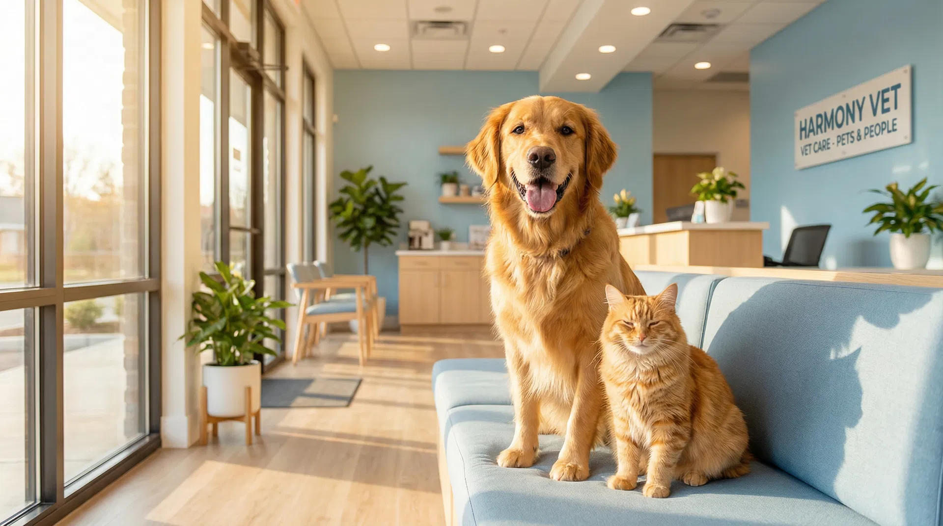 Happy pet family welcomed at North Main Animal Hospital in Alpharetta, GA