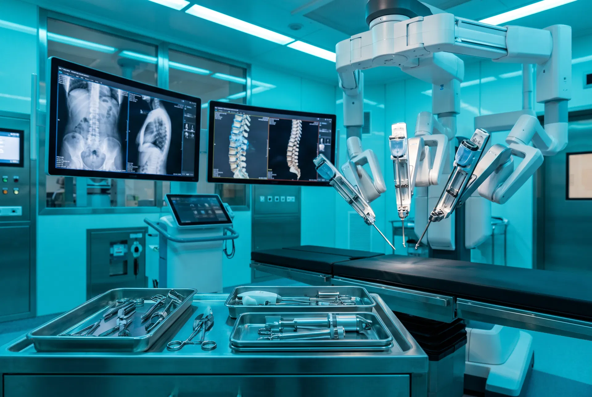 Advanced robotic-assisted spine surgery operating room