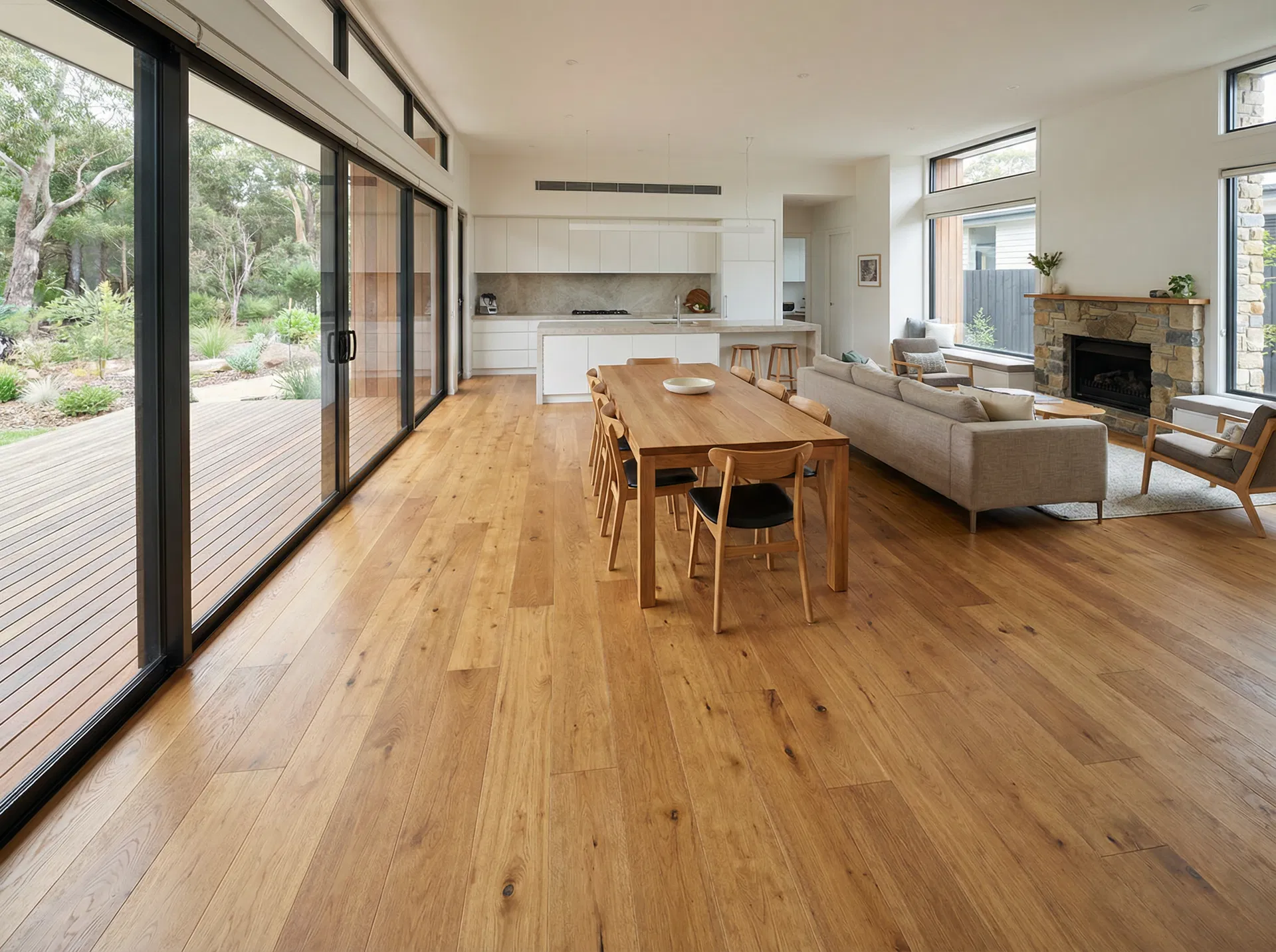 Open plan living area