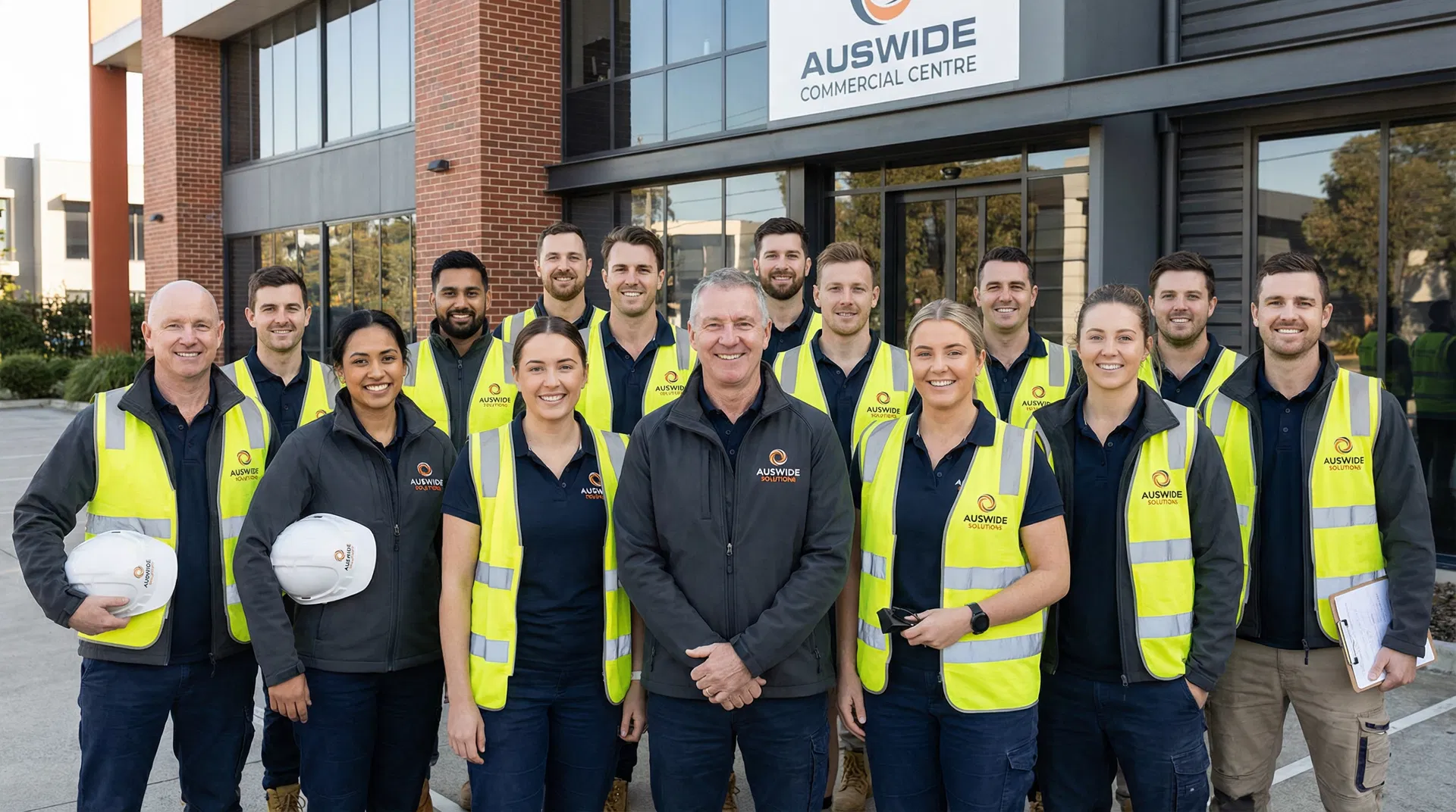 Branded workwear team