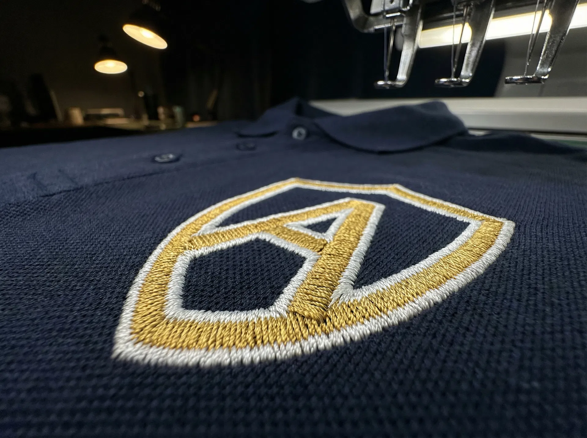 Custom embroidery on workwear