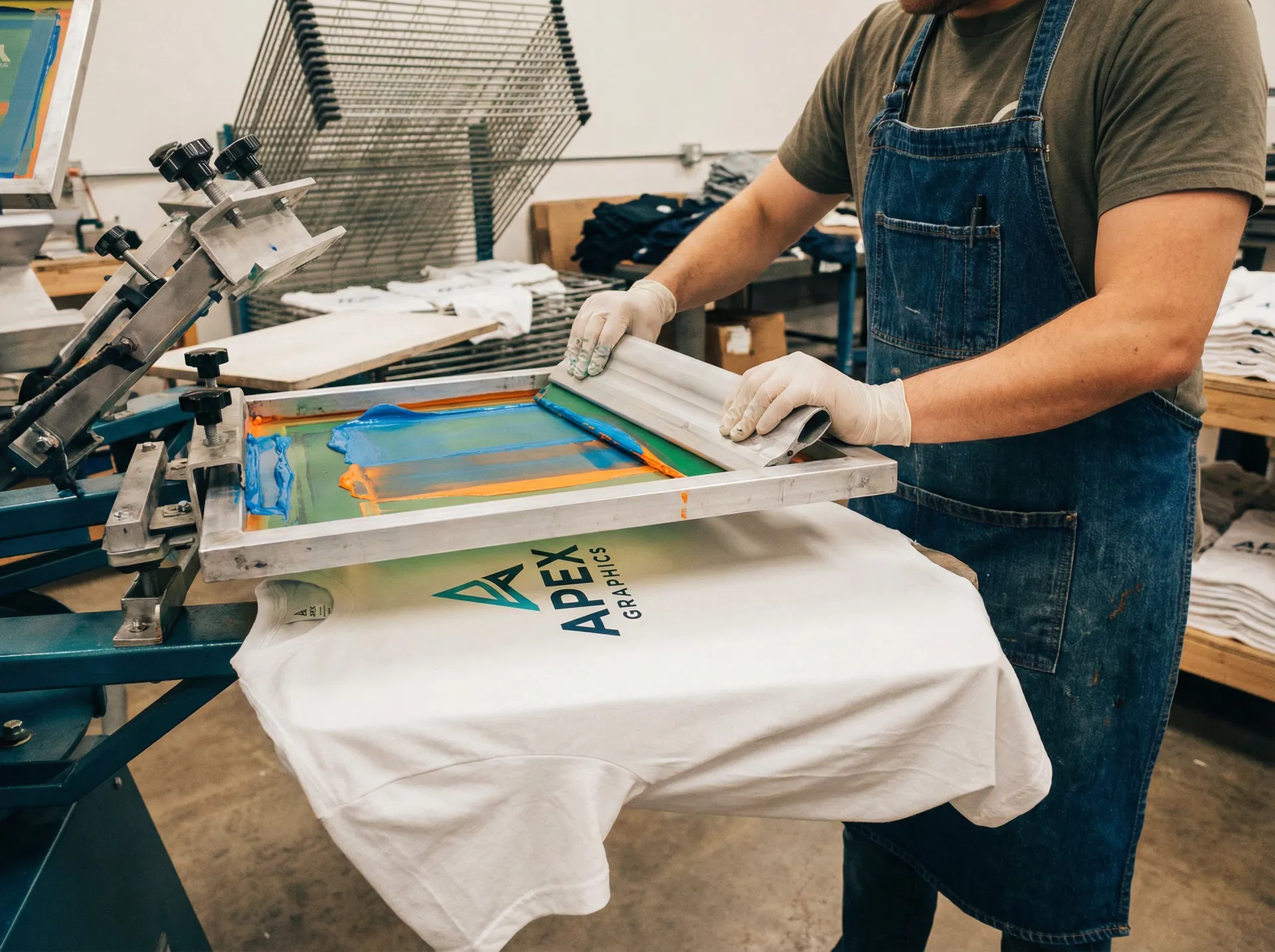 DTF printing on workwear