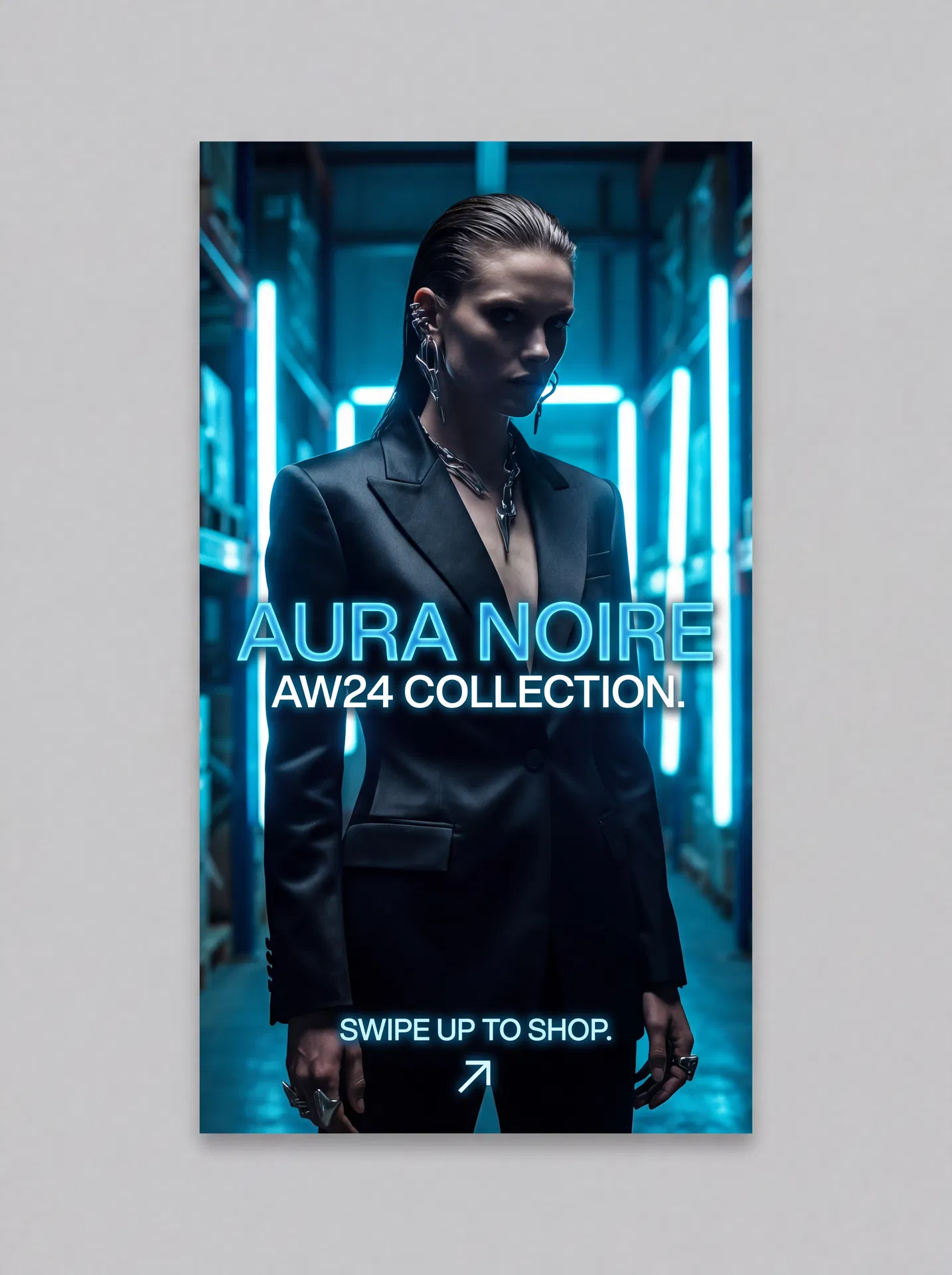 Fashion Editorial — Neon Noir