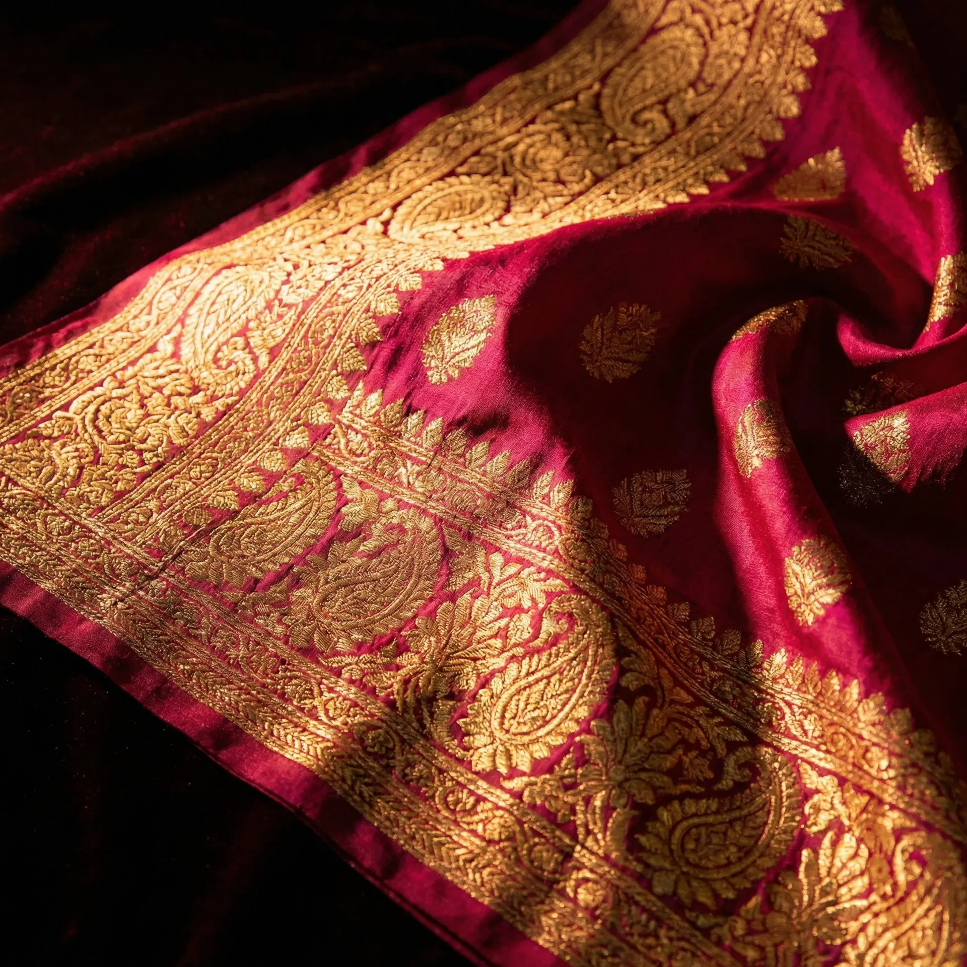 Banarasi weave detail