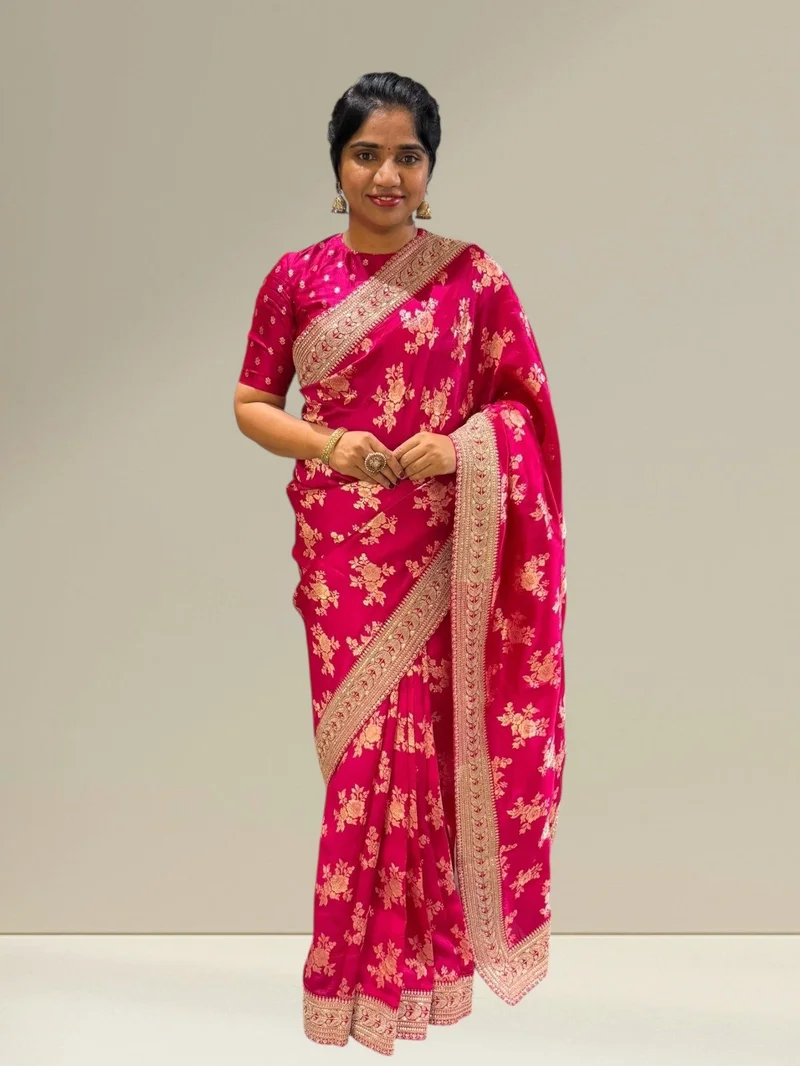 Banarasi silk sarees — rich brocade weaving tradition from Varanasi