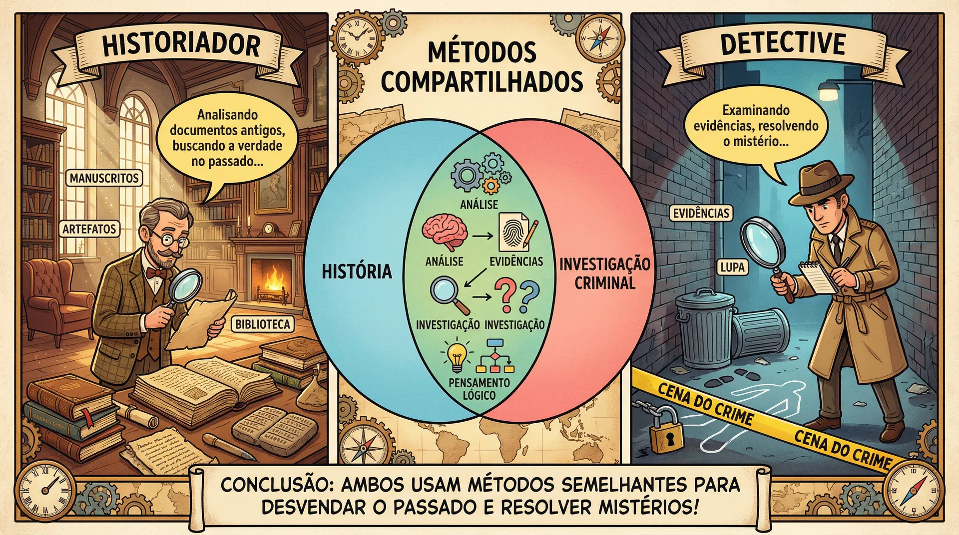 Historiadores vs Detetives