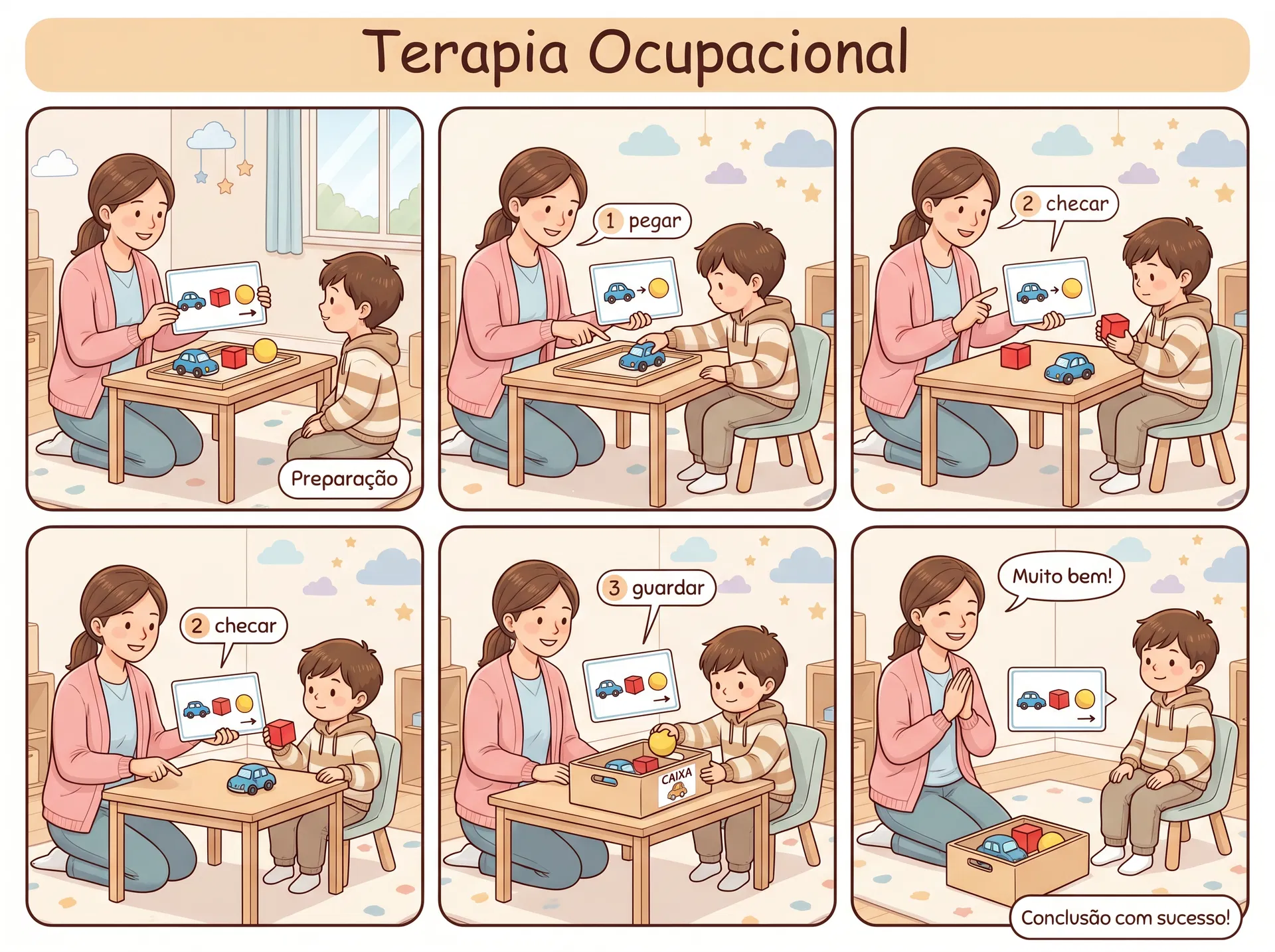 Sequência pegar–guardar - Histórias em quadrinhos