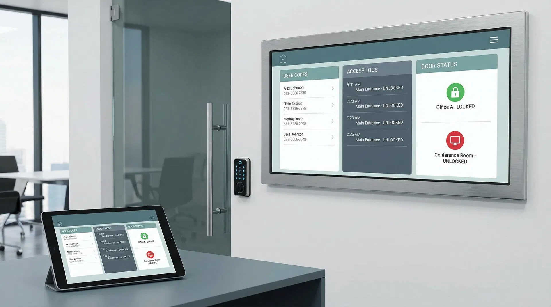 Smart Lock Access Control Dashboard