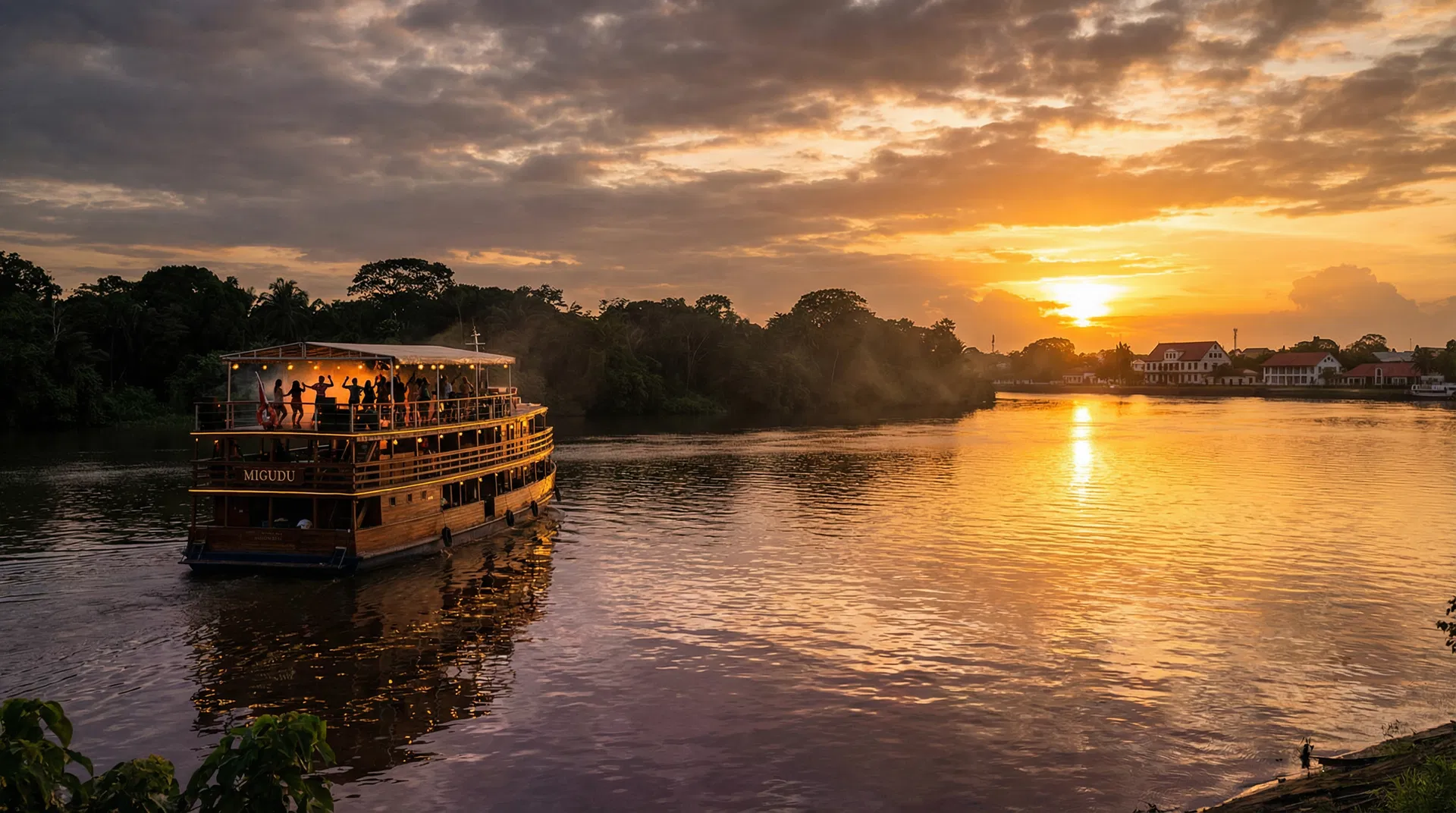 Migudu boat trip to Frederiksdorp
