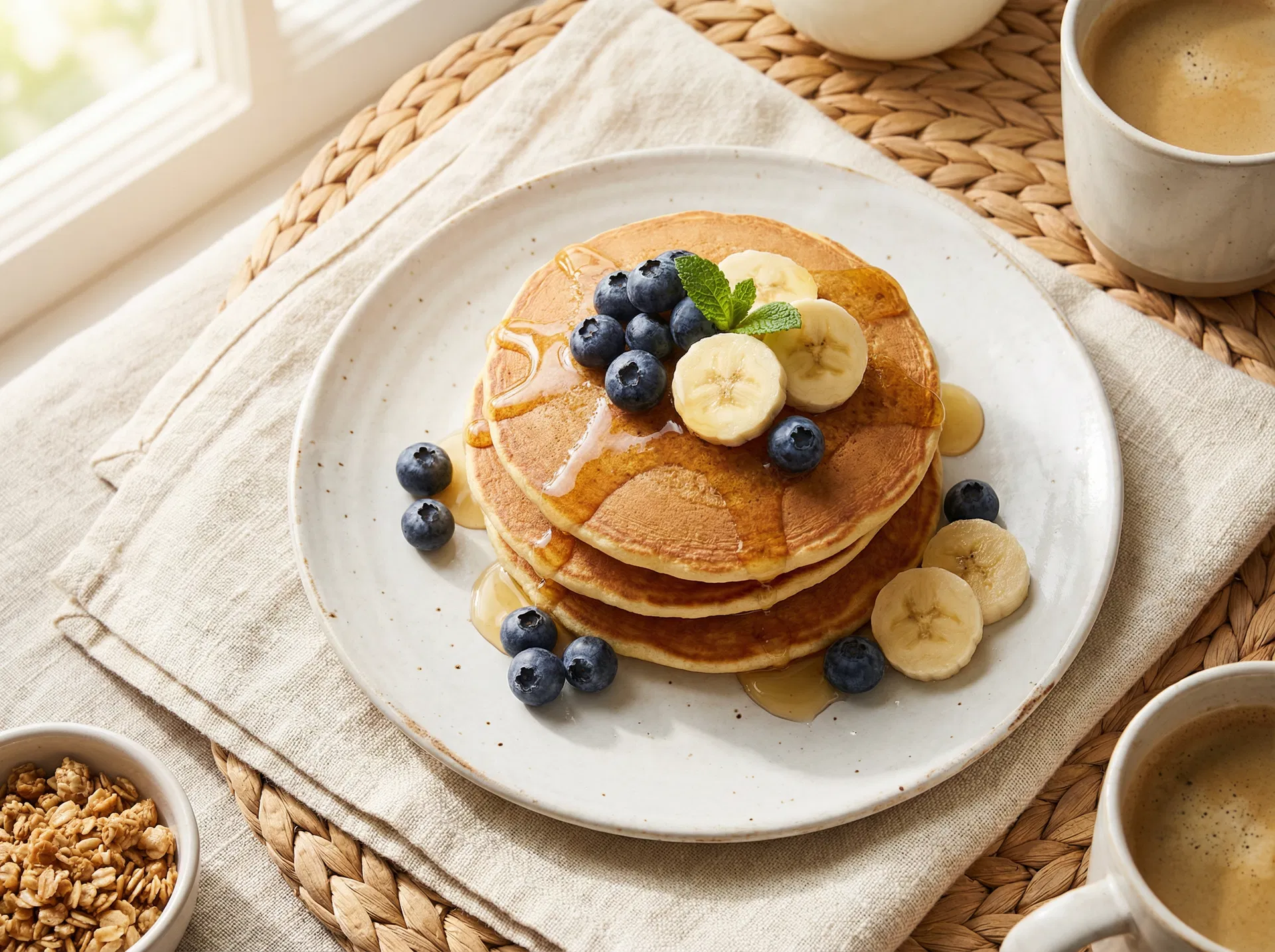 Protein-Pancakes mit Beeren