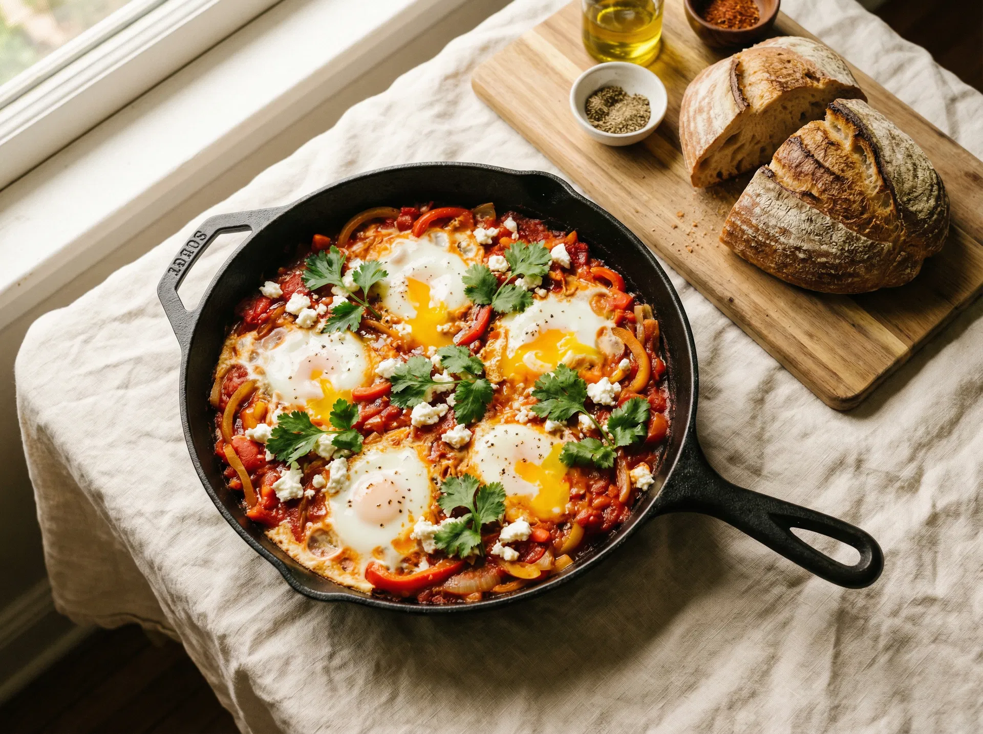 Shakshuka mit Feta & Kräutern