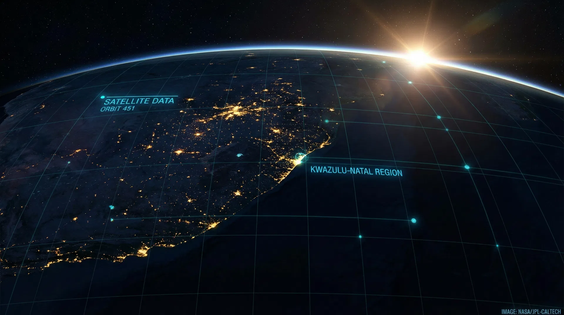 Satellite view of Earth