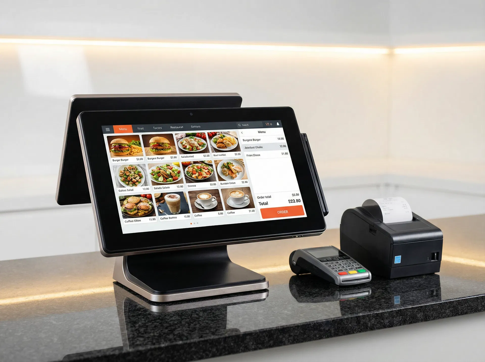 POS system with QR ordering
