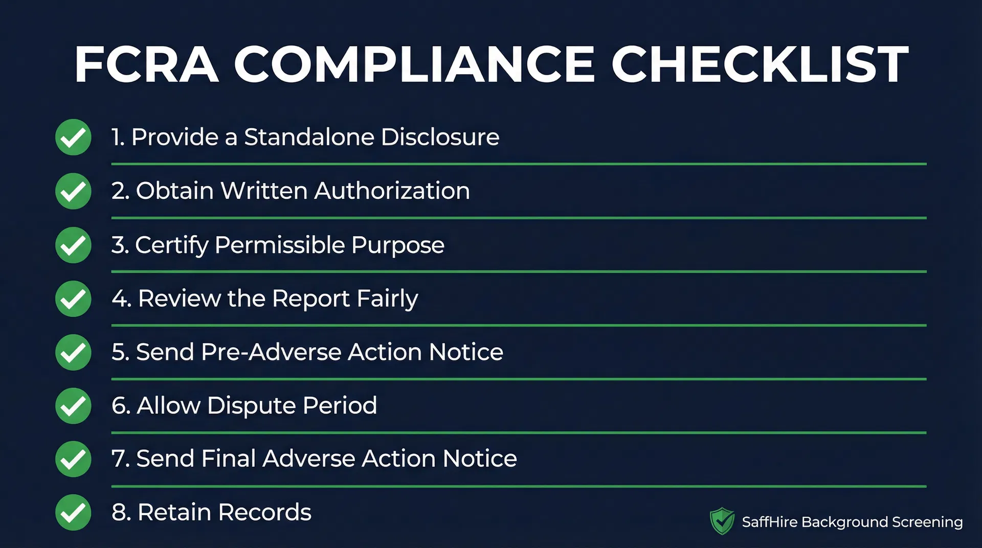 FCRA Compliance Checklist for Employers in 2026