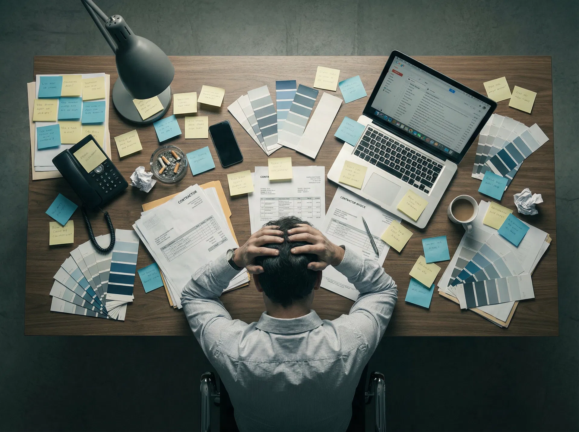 Overwhelmed real estate agent