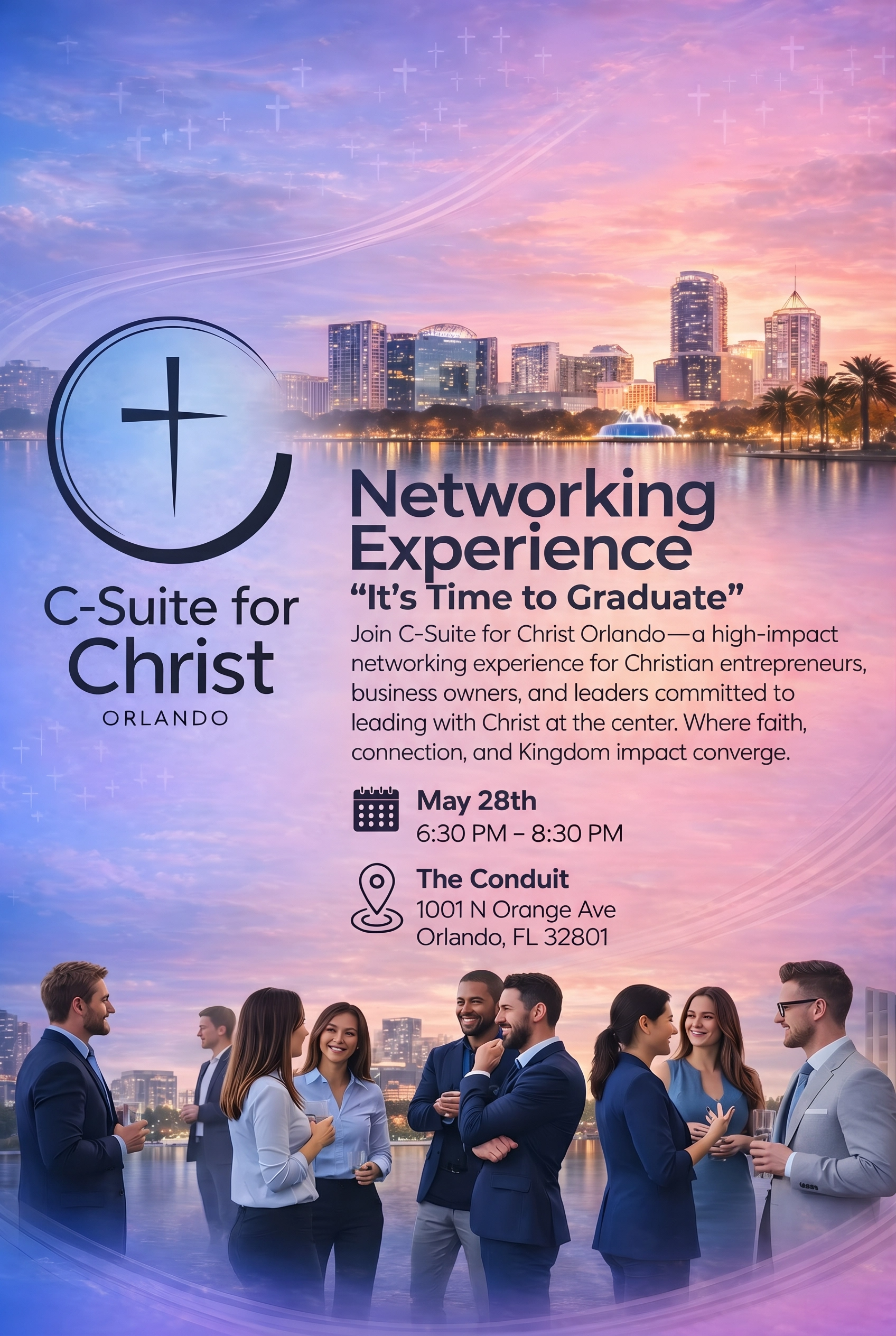 Networking Experience 'It's Time To Graduate" flyer