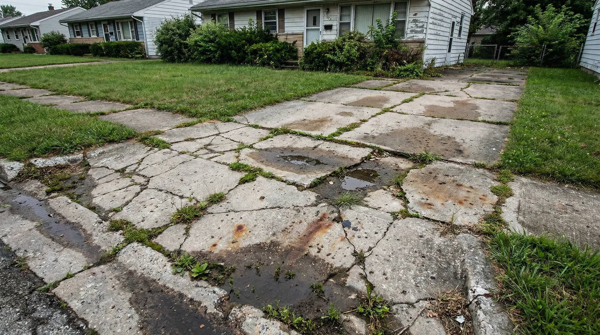 Concrete Driveway - Before