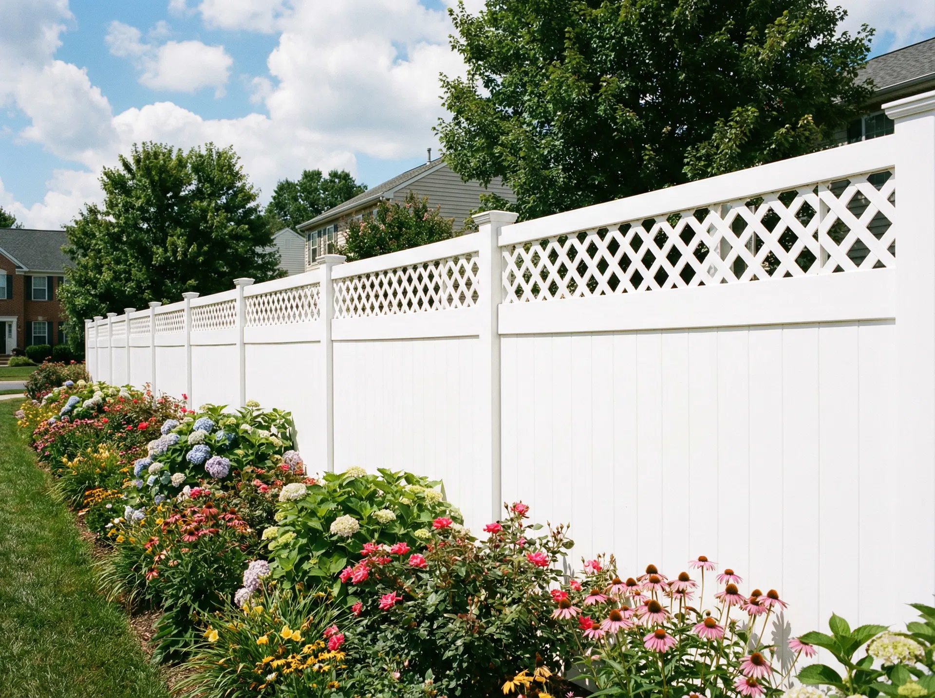 White Vinyl Privacy Fence