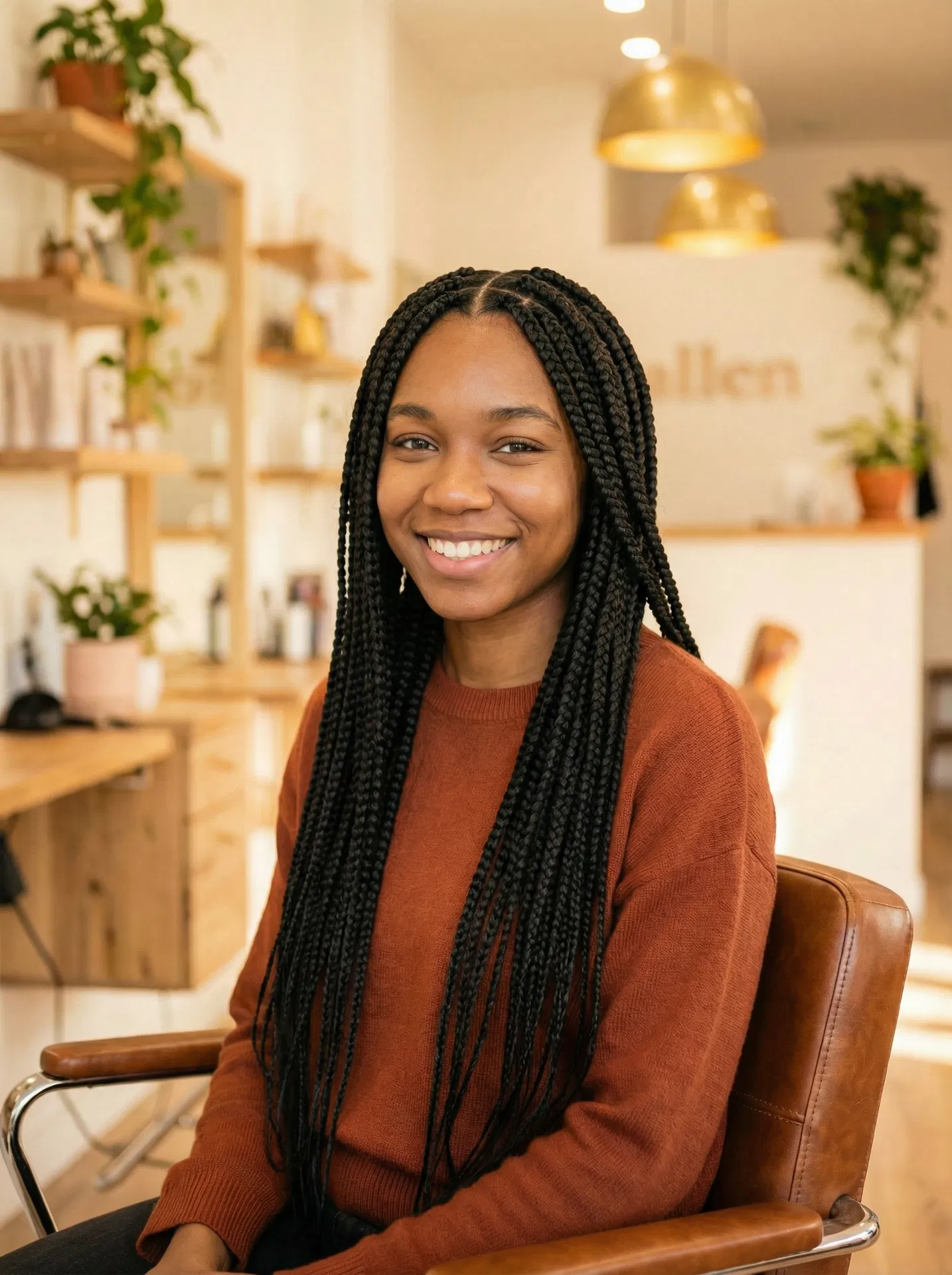 After: Knotless Box Braids