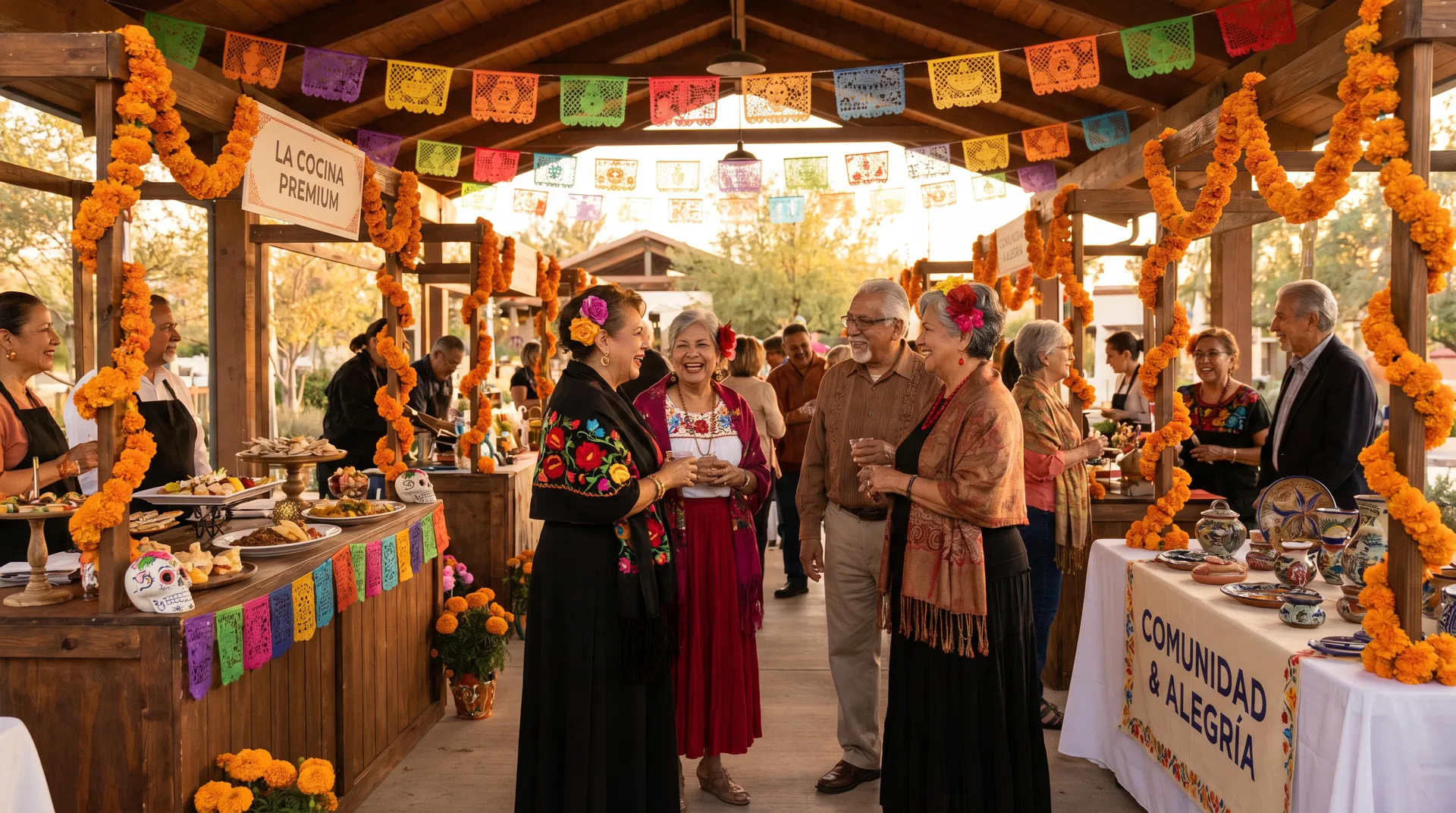Cinco de Mayo community celebration with vendors and attendees