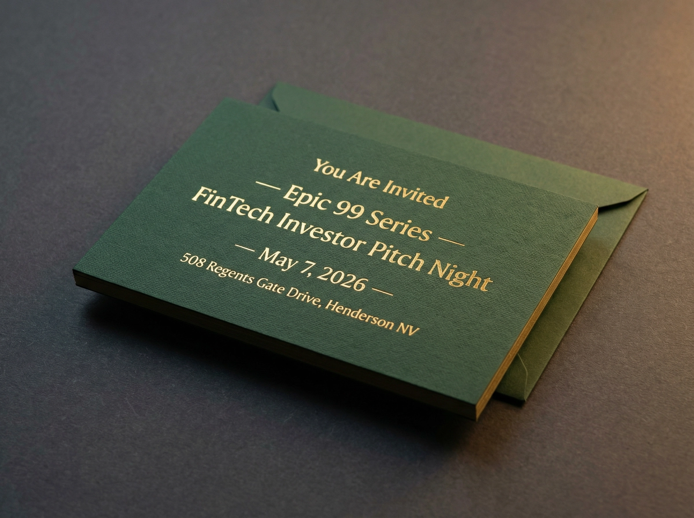 Hard cardstock invitation mockup