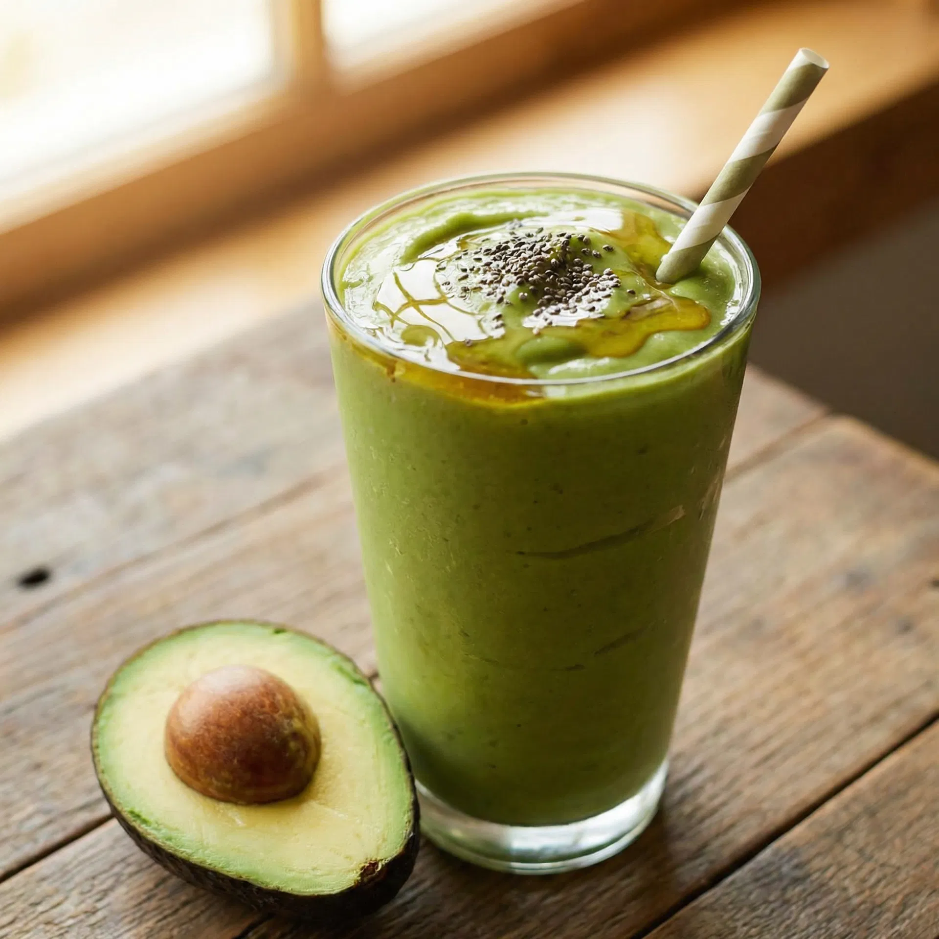 سموذي أفوكادو بالعسل