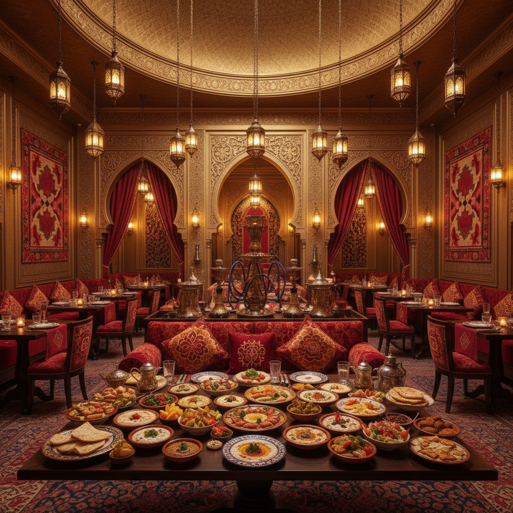 بنر مطعم بدون عبري