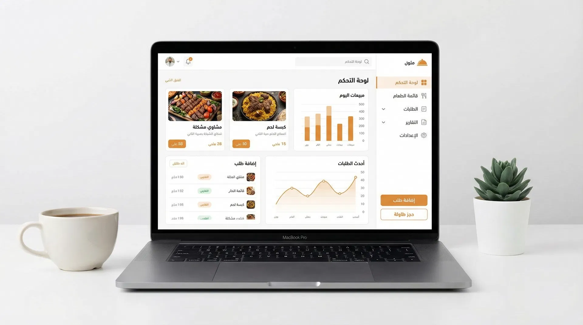 لوحة تحكم MenuGO