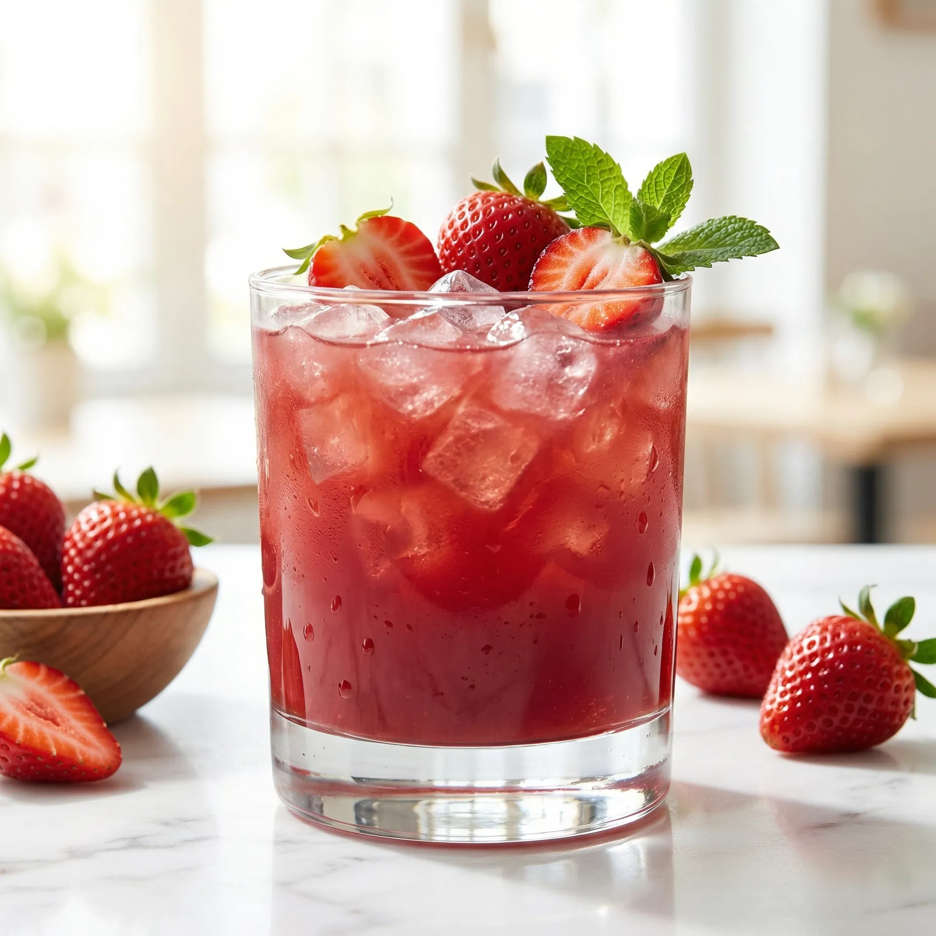 عصير فراولة فريش