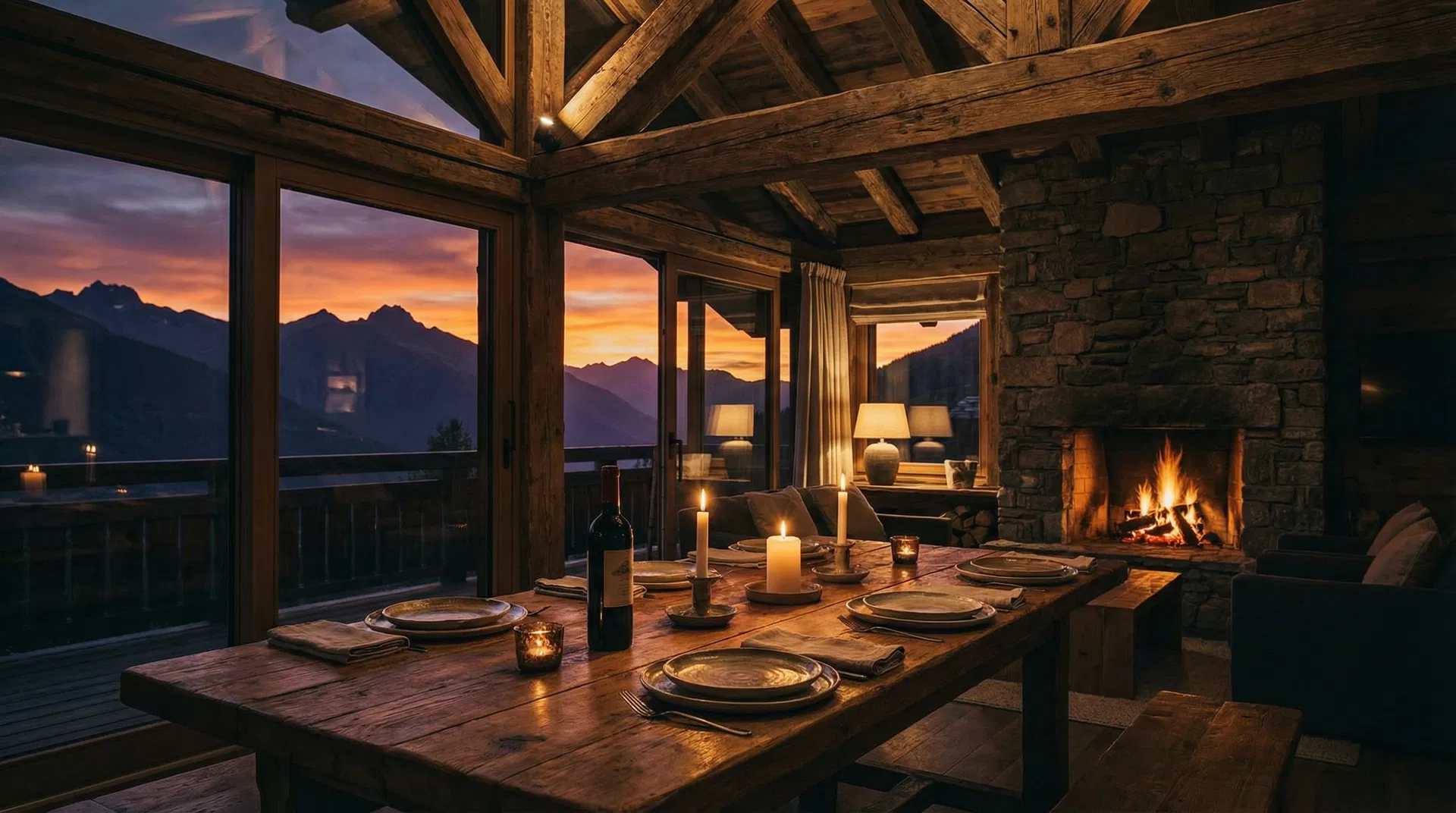 Luxury cabin interior