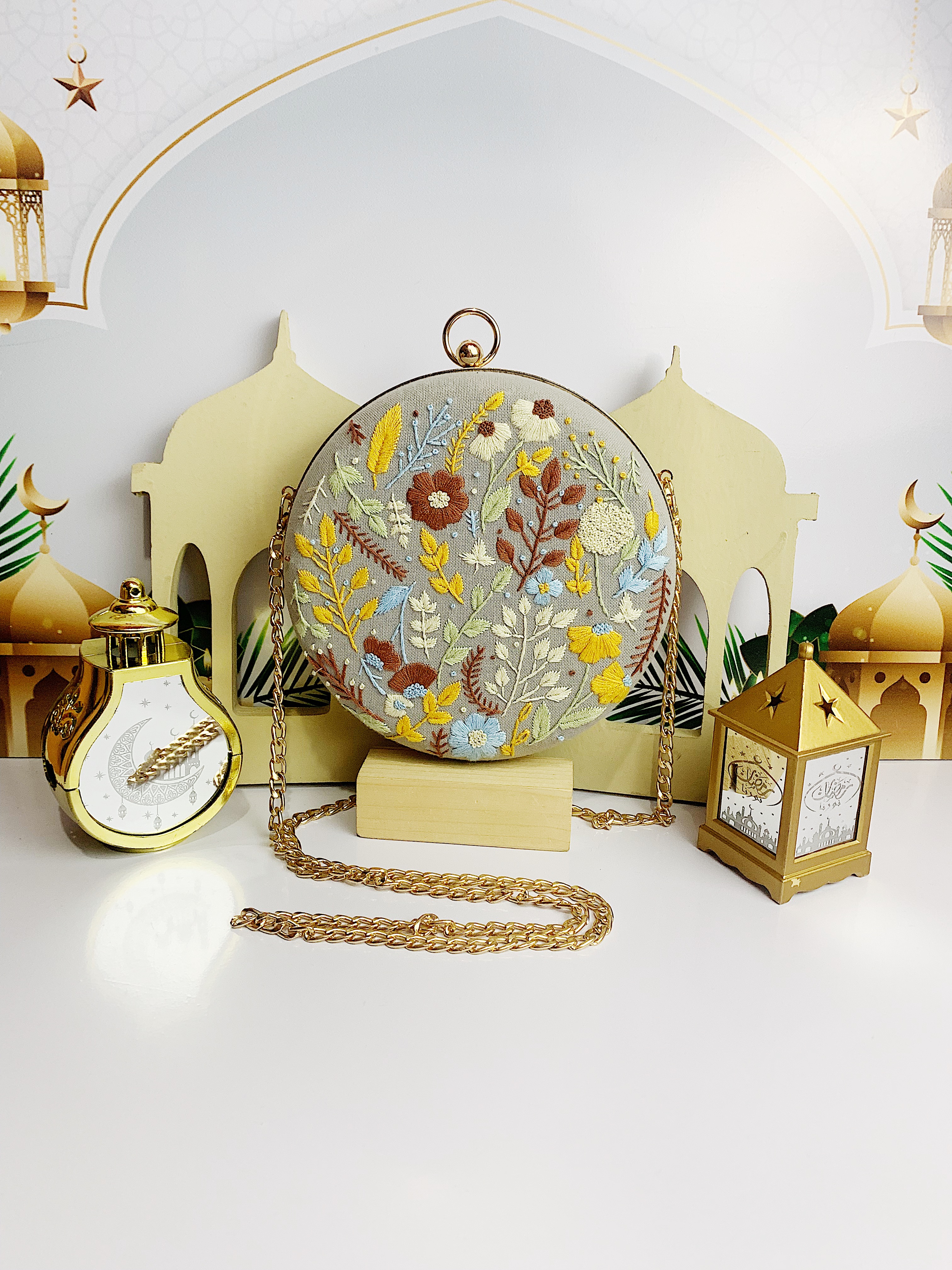 Clutch Bag Golden Prairie Bloom