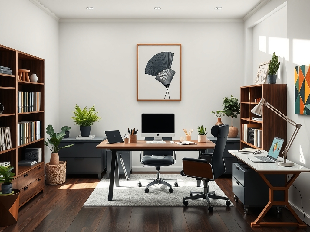 Modern Productive Home Office room design