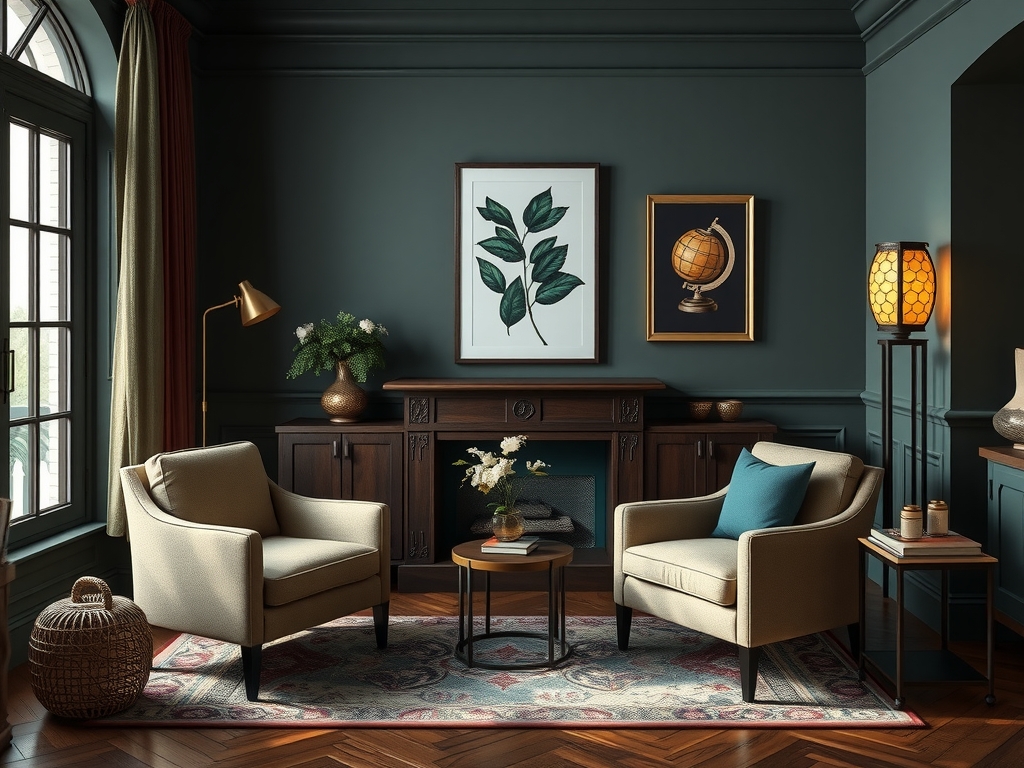 The Scholar's Sanctuary room design