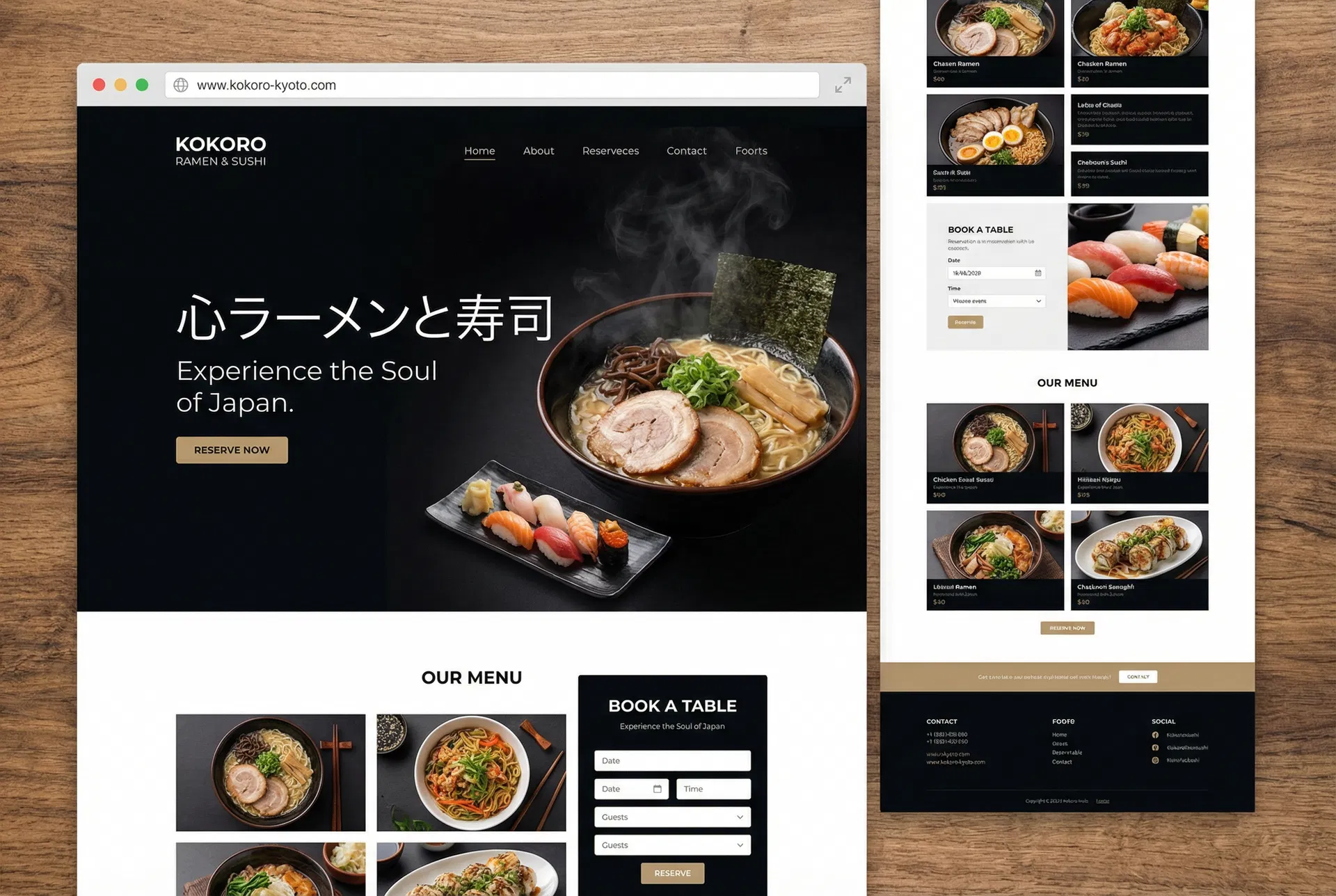 飲食店LP制作(ラーメン店)