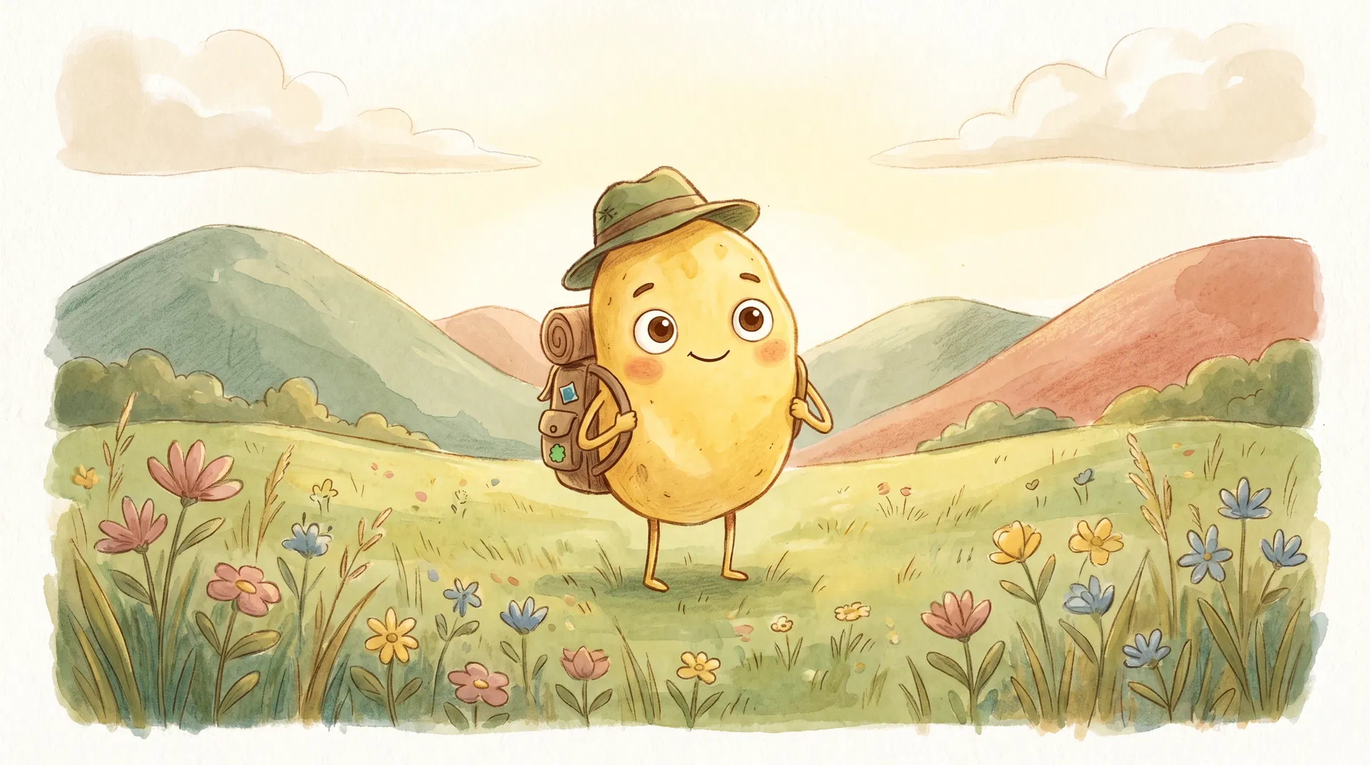 Zip the Chip in a meadow