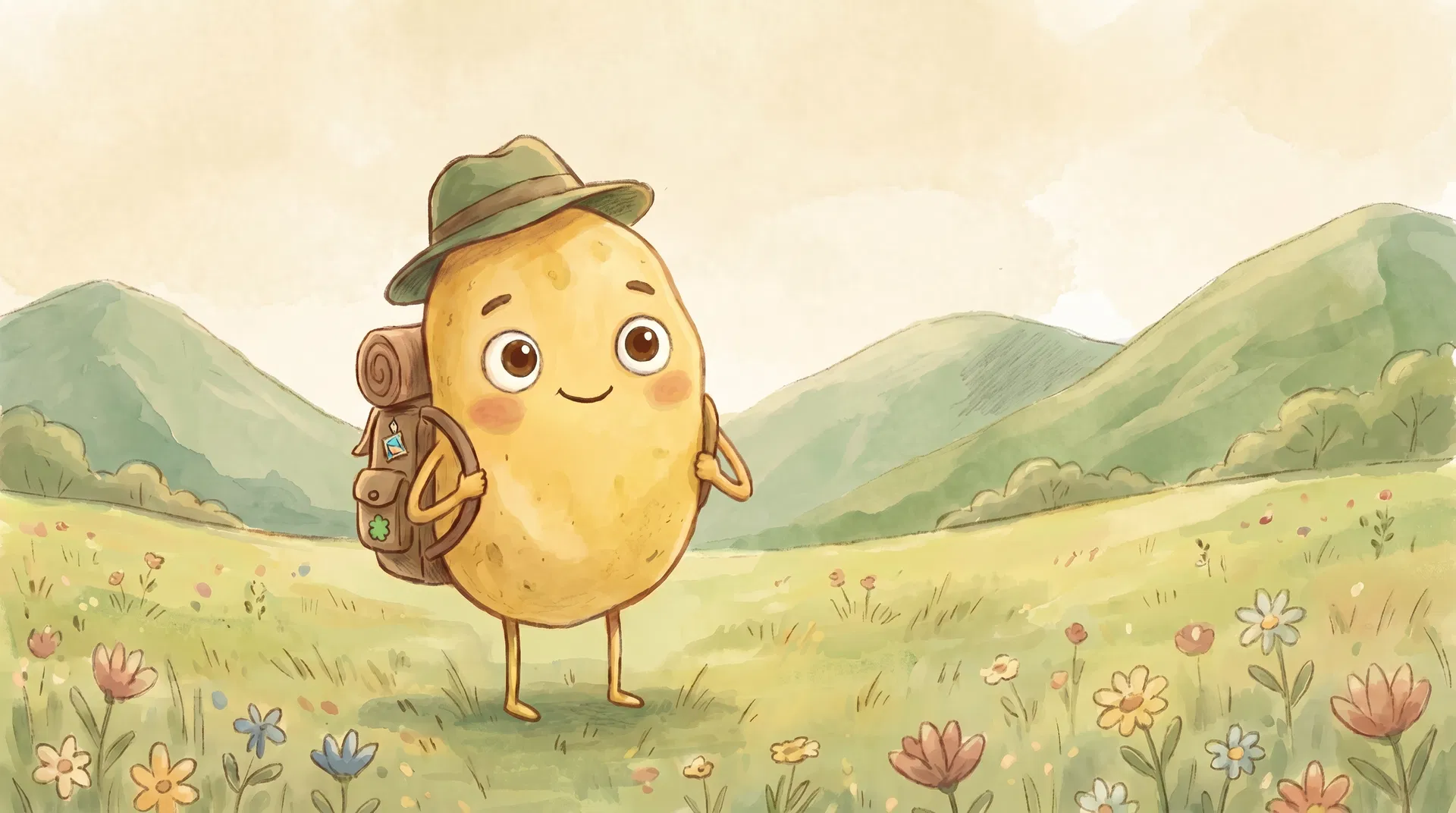 Zip the Chip in a meadow