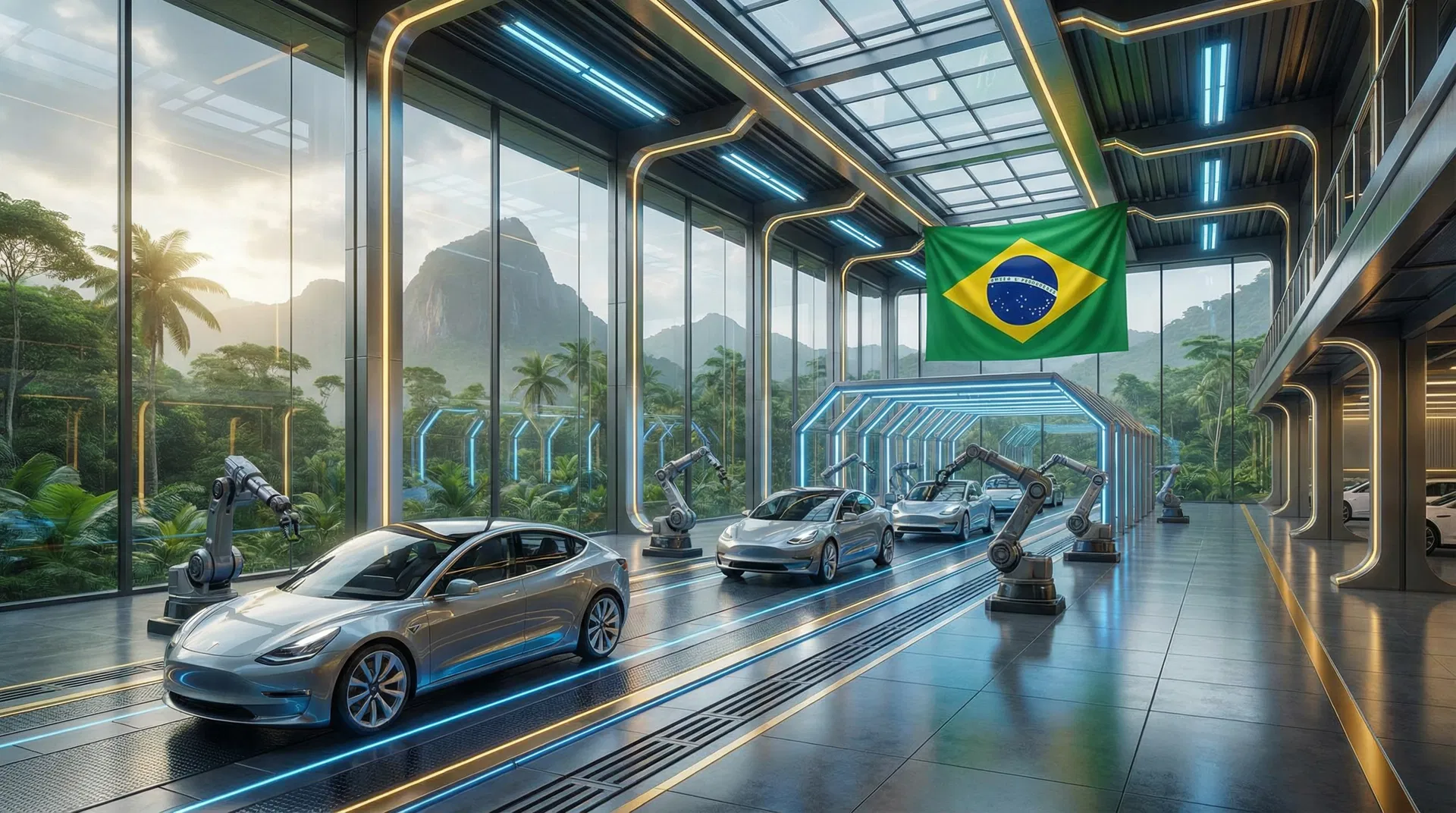 Fábrica de carros elétricos no Brasil