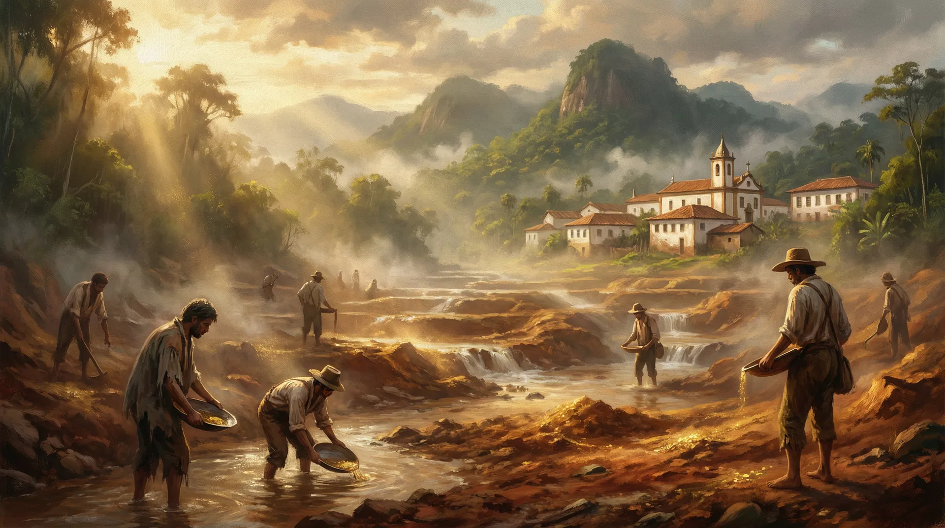 Mineração de ouro no Brasil colonial