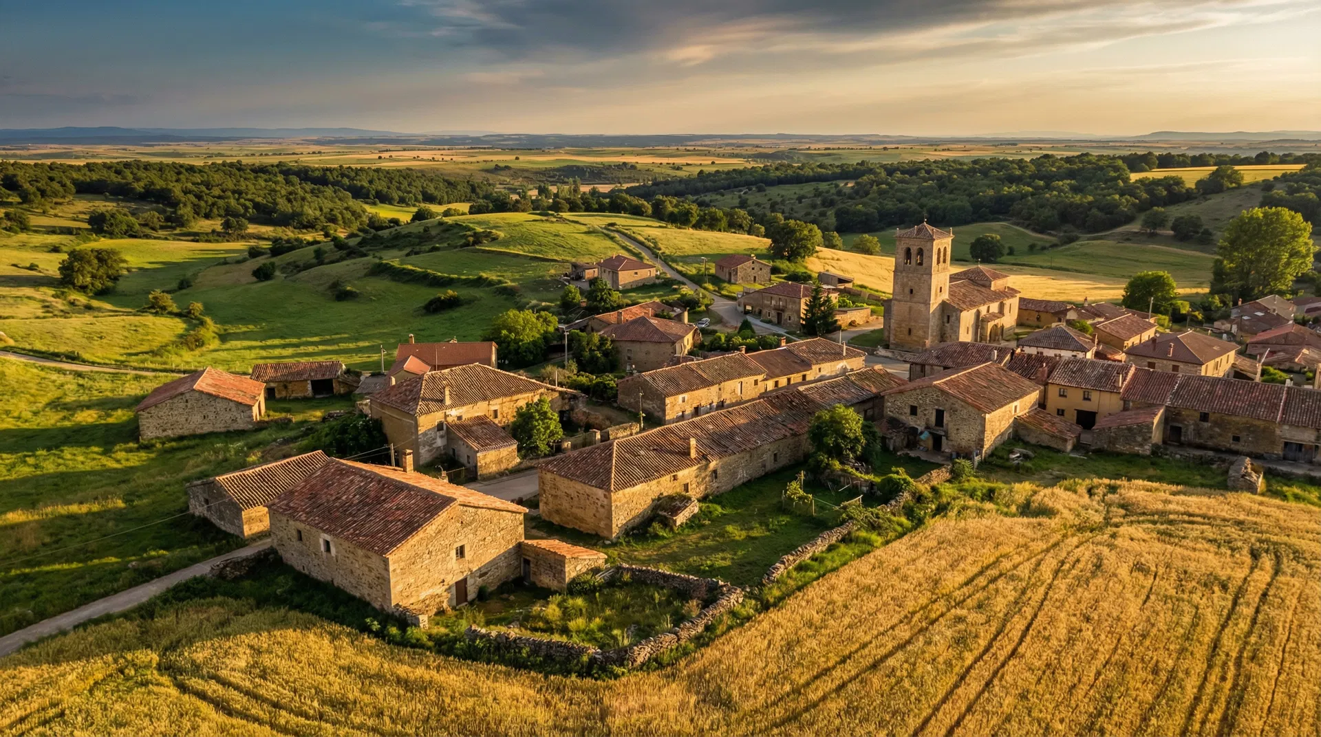 Vista aérea de Villamartín de Don Sancho